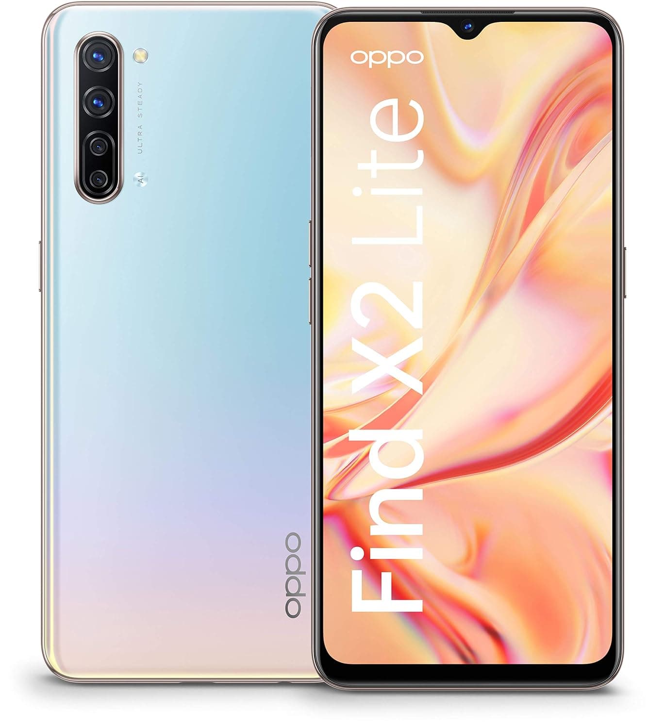 OPPO Find X2 Lite (5G) CPH2005 Single-SIM 128GB + 8GB RAM (GSM Only | No CDMA) Factory Unlocked Smartphone - International Version (Pearl White)