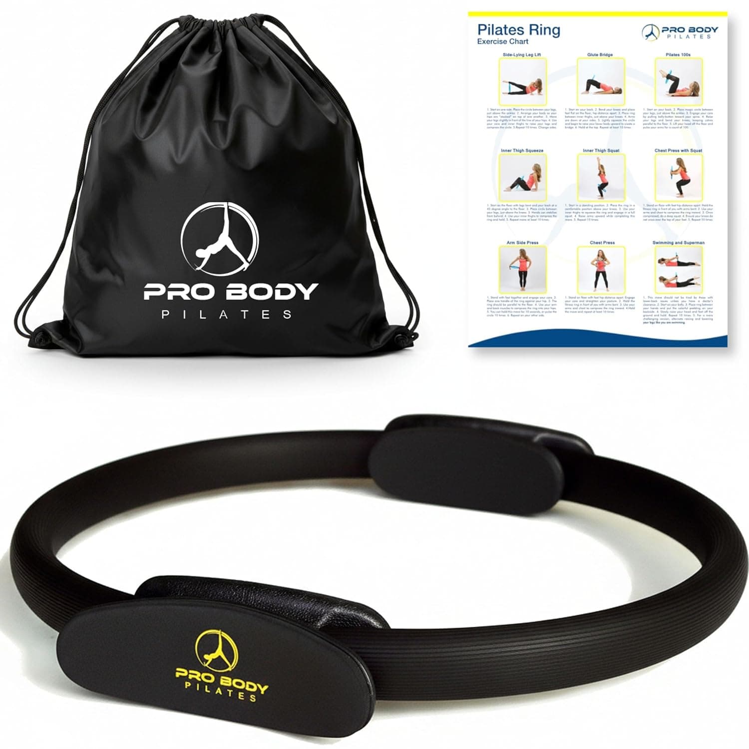 ProBody Pilates Ring - Superior Unbreakable Fitness Magic Circle For Toning Thighs, Abs And Legs
