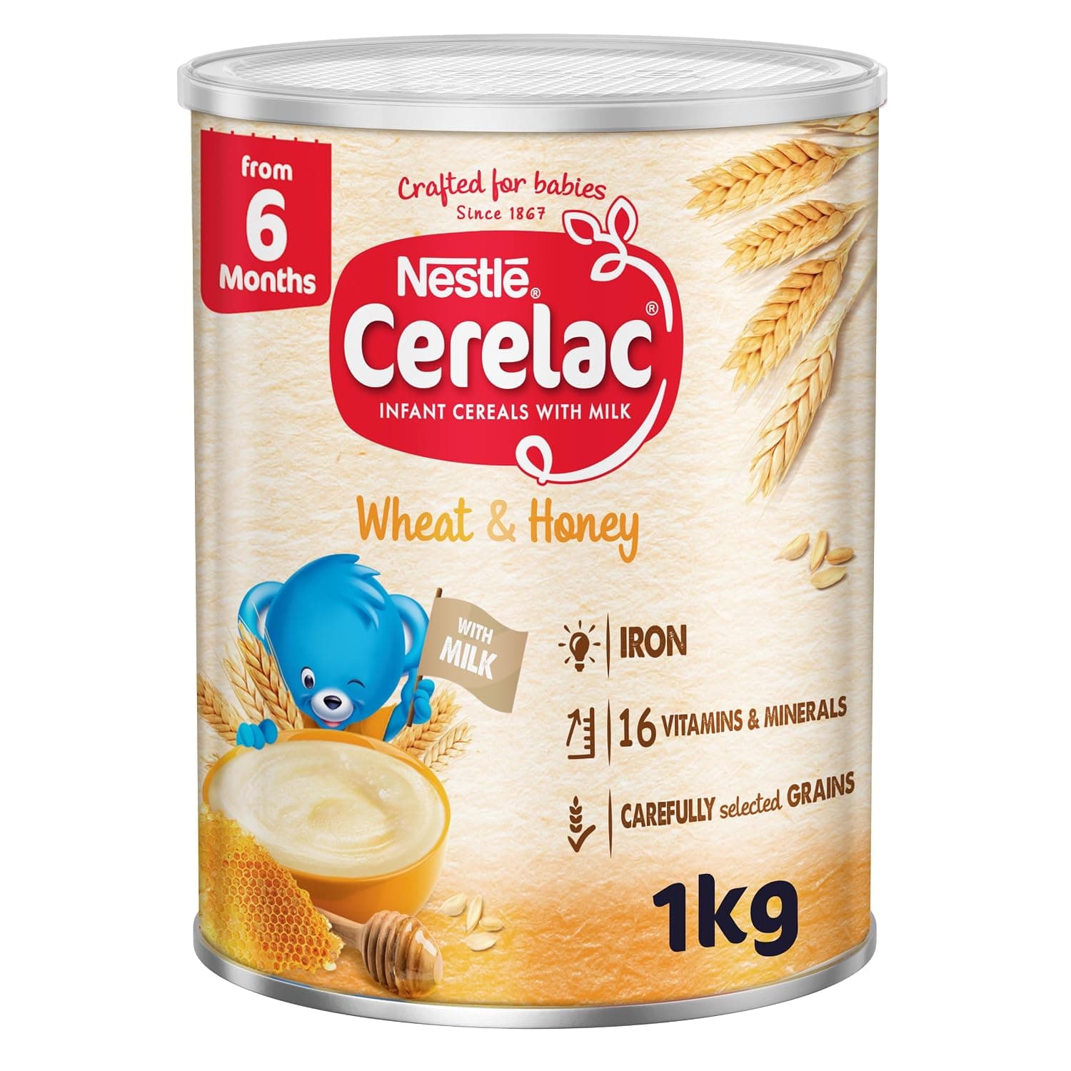 Nestle Cerelac Wheat and Honey Baby Cereal Food, 1kg