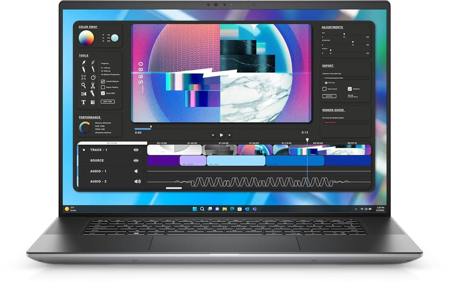 Dell Precision 5680 Workstation Laptop (2023) | 16"" 1920x1200 FHD+ | Core i9-13900H - 1TB SSD Hard Drive - 32GB RAM | 14 cores @ 5.4 GHz Win 11 Pro, Silver
