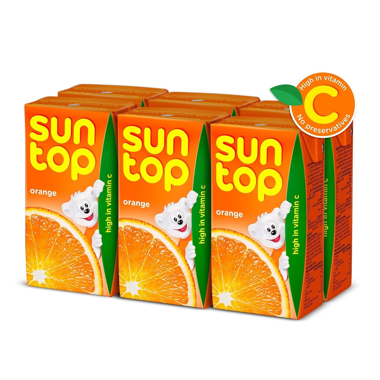 Suntop Orange Fruit Drink 6x125ml