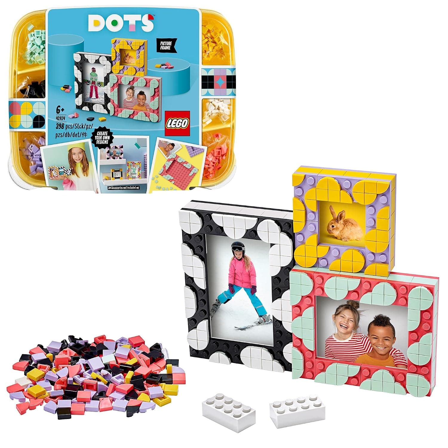 LEGO® DOTS Creative Picture Frames 41914 DIY Craft Decorations Kit (398 Pieces)