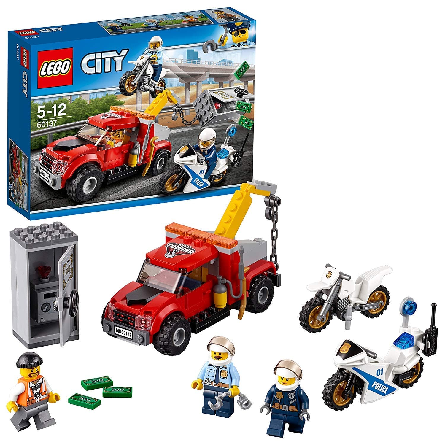 Lego City Police Tow Truck Trouble Building Toy - 60137