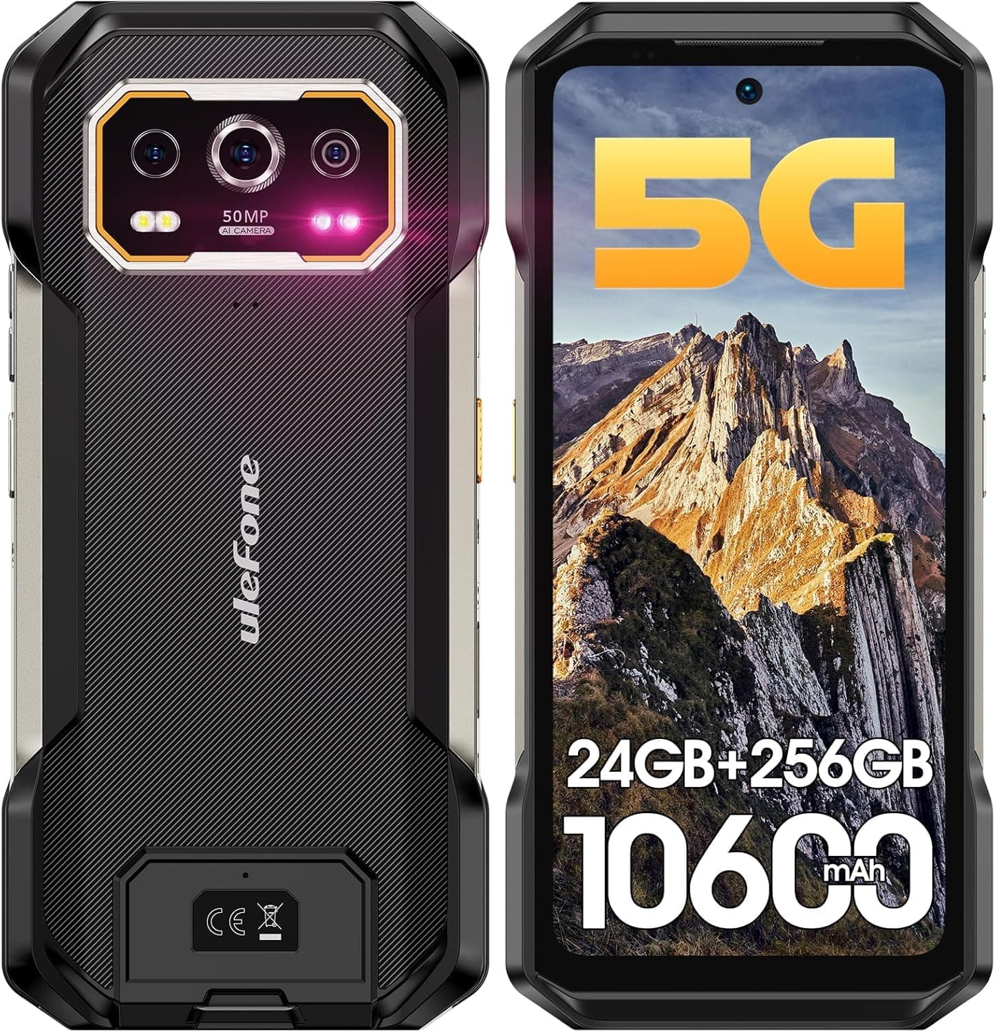 BV9300 Pro Rugged Phone 24G+256GB 15080mAh 6.7'' Display Android 13 MediaTek Helio G99 33W NFC 4G Smartphone(Green)