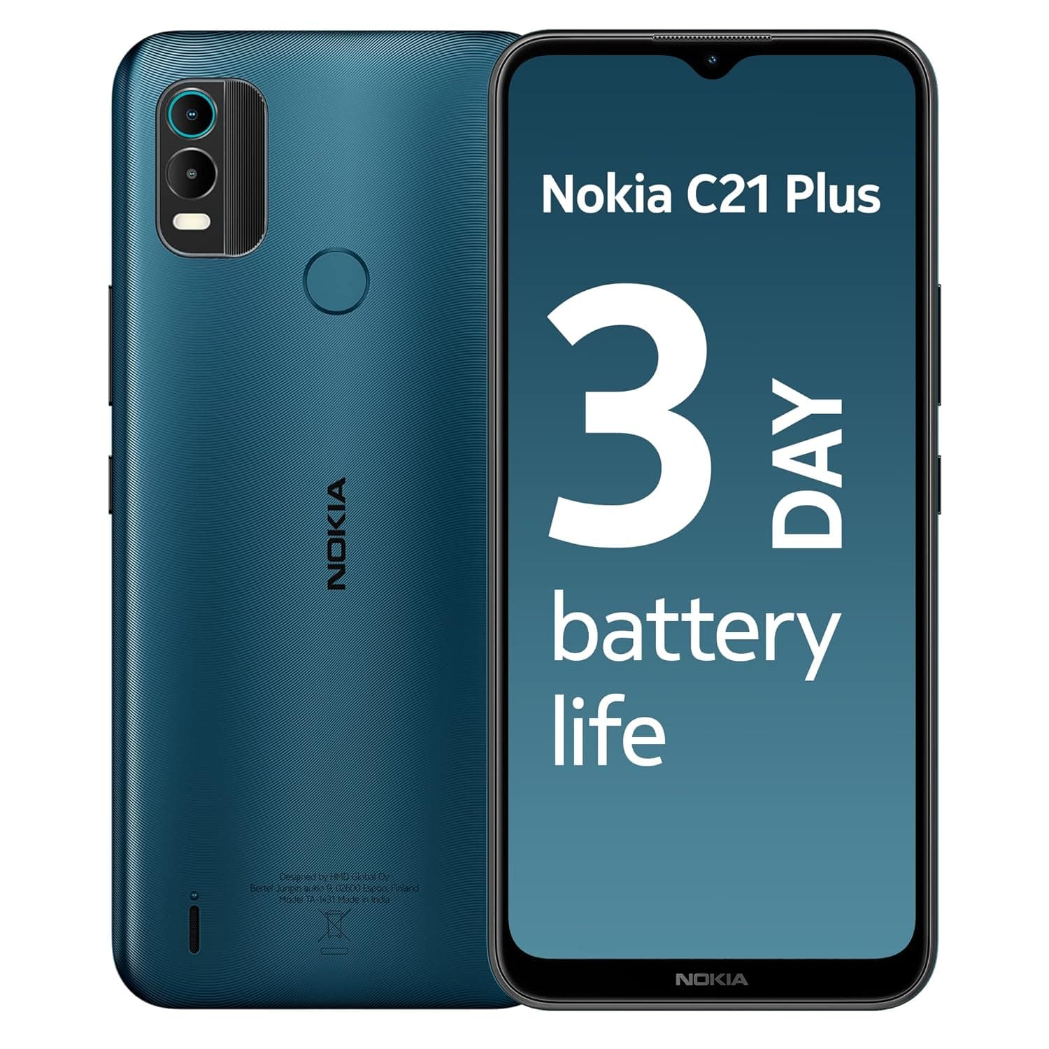 Nokia C21 Plus TA-1431 DS 4/64- Blue with No Cost EMI/Additional Exchange Offers