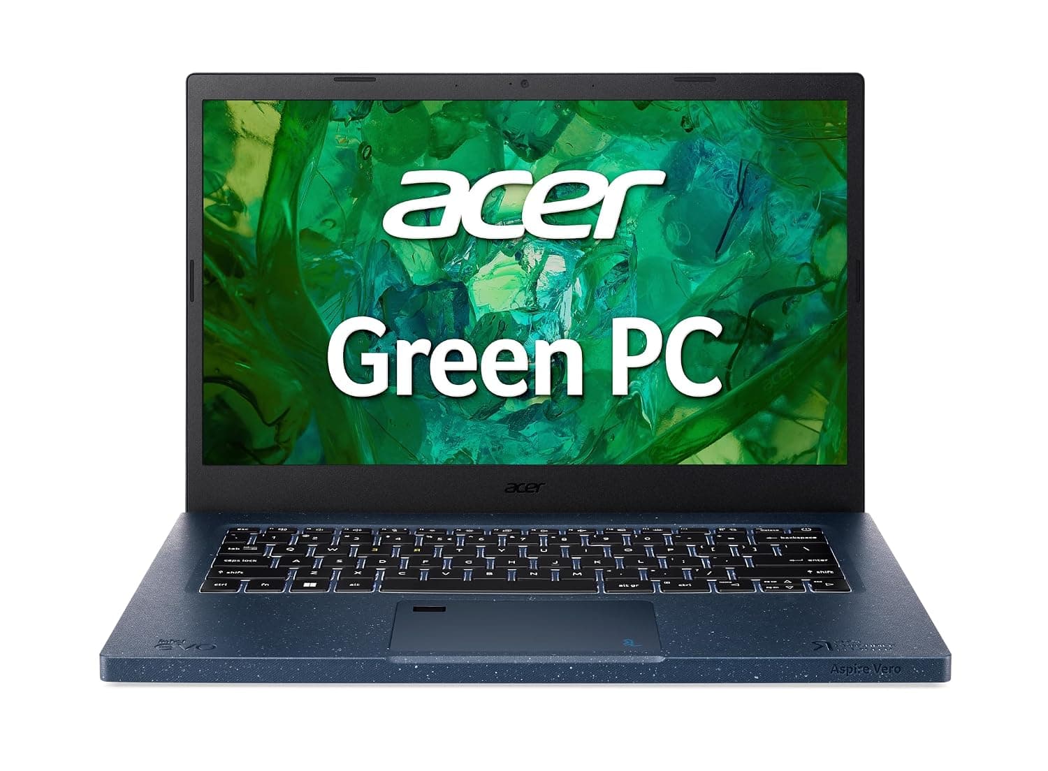 Acer Aspire Vero AV14-52P-55N4 Intel Evo Green PC | 14" FHD IPS 100% sRGB Display | Intel Core i5-1335U | Intel Iris Xe Graphics | 8GB LPDDR4X | 512GB Gen 4 SSD | Killer Wi-Fi 6E | PCR Materials