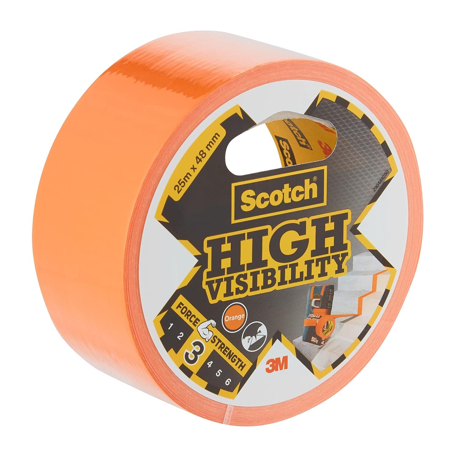 Scotch Universal Duct Tape High visibility Repair Canvas 48mmx25m | Orange color | For general purpose| Holds quickly and reliably | For everyday repairs and projects | 1 roll/pack