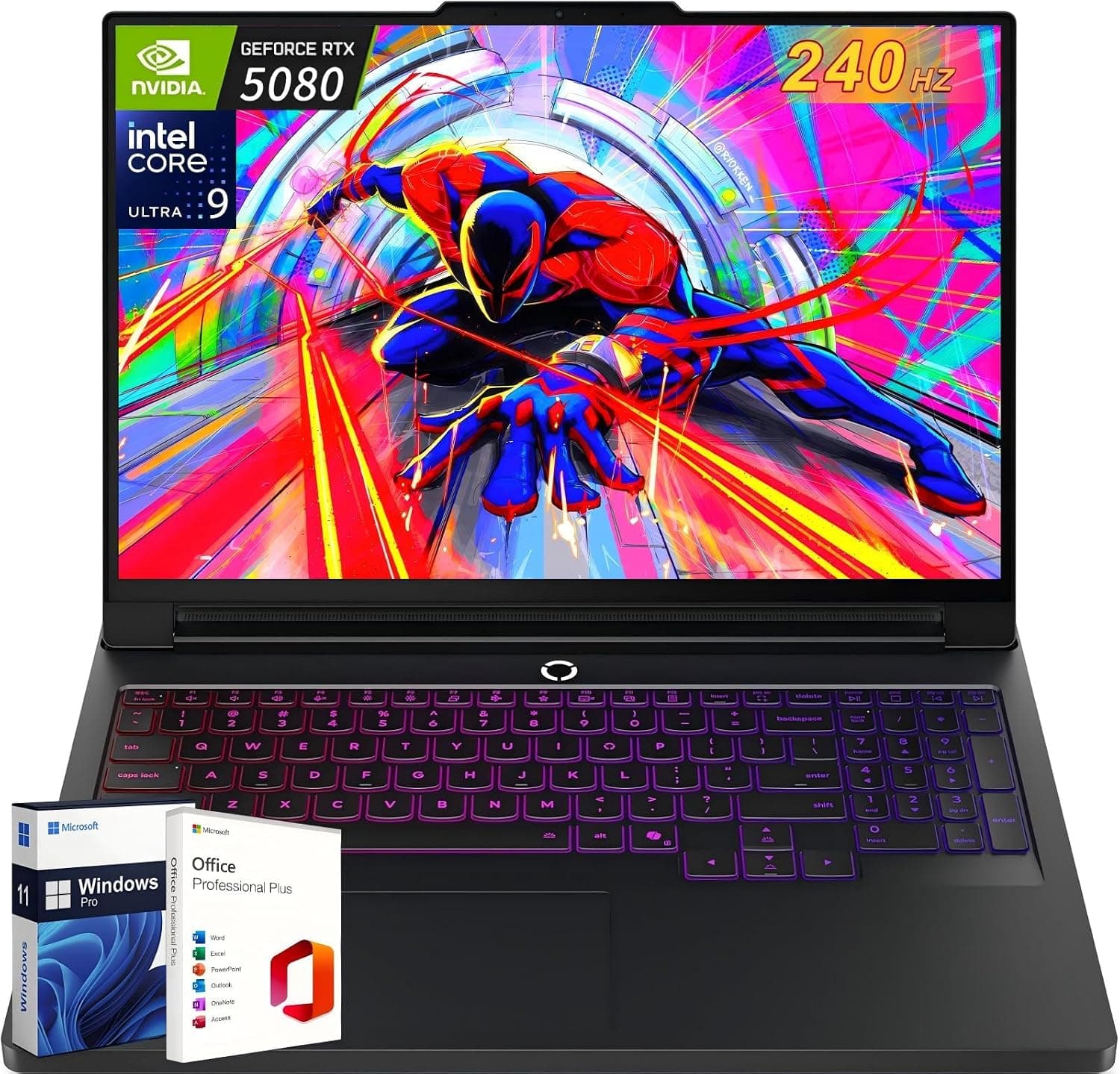 Lenovo Legion Pro 7i Gen 10 16" Gaming Laptop 2025, Intel Ultra 9 275HX(Up to 5.4GHz), GeForce RTX 5080 16GB, 32 GB DDR5, 1 TB SSD, 16.0" 240Hz OLED, Per-Key RGB, Wi-Fi 7, Lifetime Office, Win 11 Pro