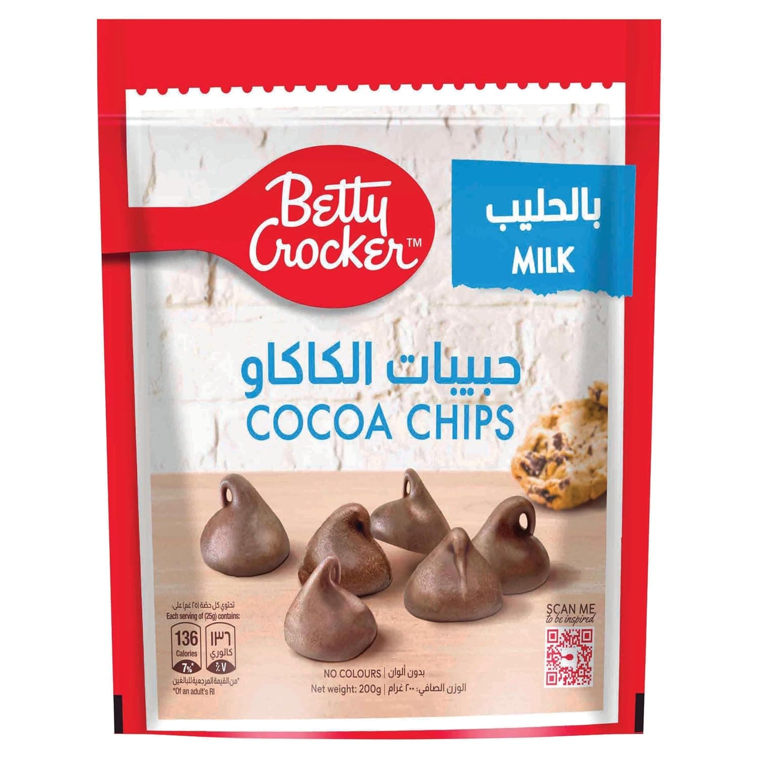 Betty Crocker Milk Coca Chips 200G