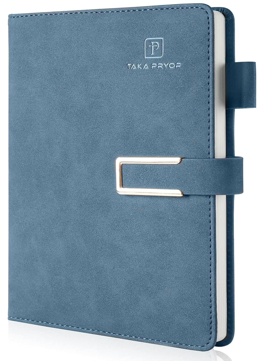 Lined Journal Notebook for Women Men,200 Pages A5 Hardcover Faux Leather Journals for Writing,Travel,Business,Work & School,College Ruled Notebooks for Note Taking, Diary Notepad (dark blue)