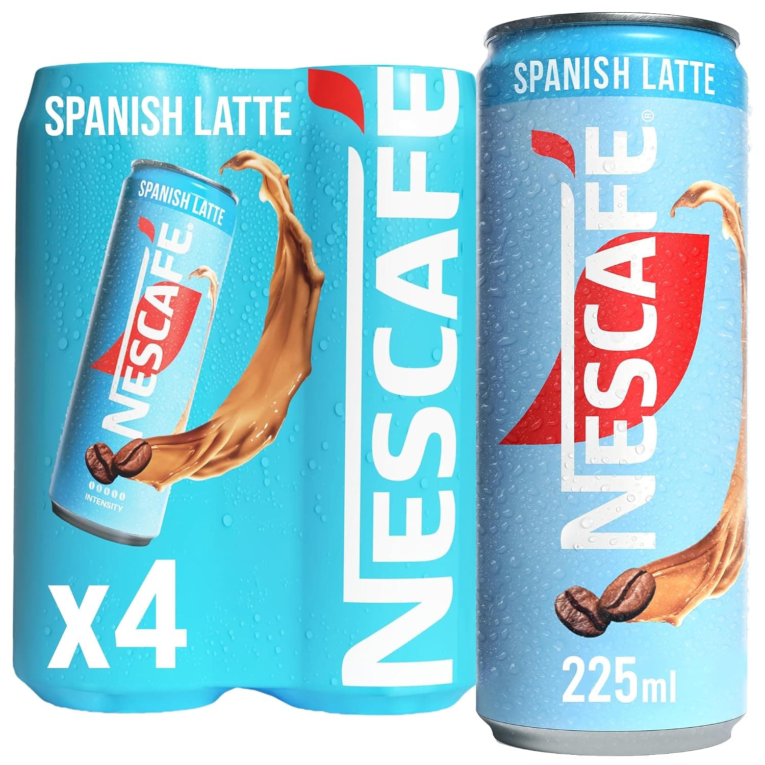 Nescafe Ready to Drink Can Spanish Latte Flavor 4 X 225ml