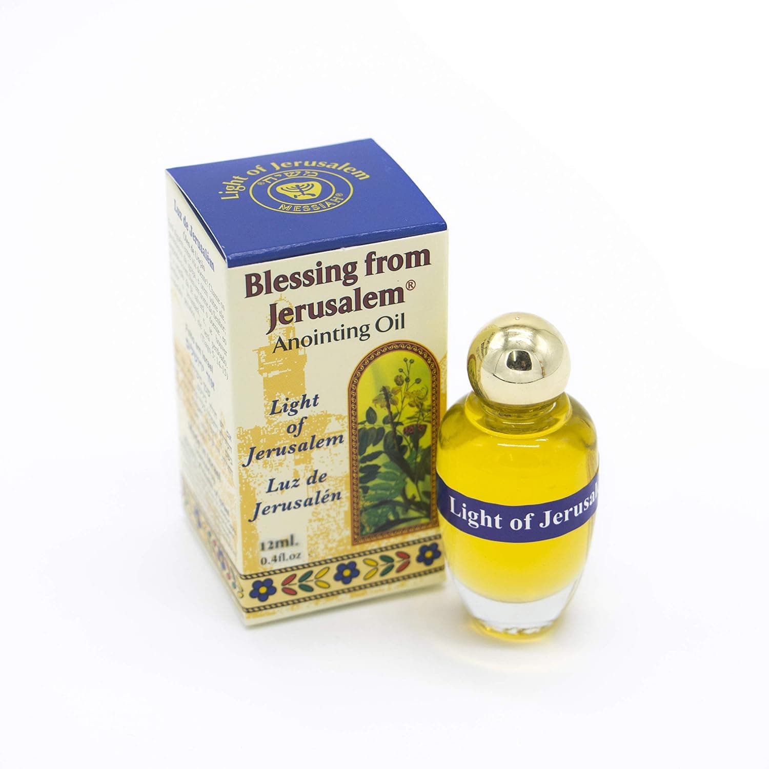 Anointing Oil Light of Jerusalem 10ml by Holyland Jerusalem (Small)
