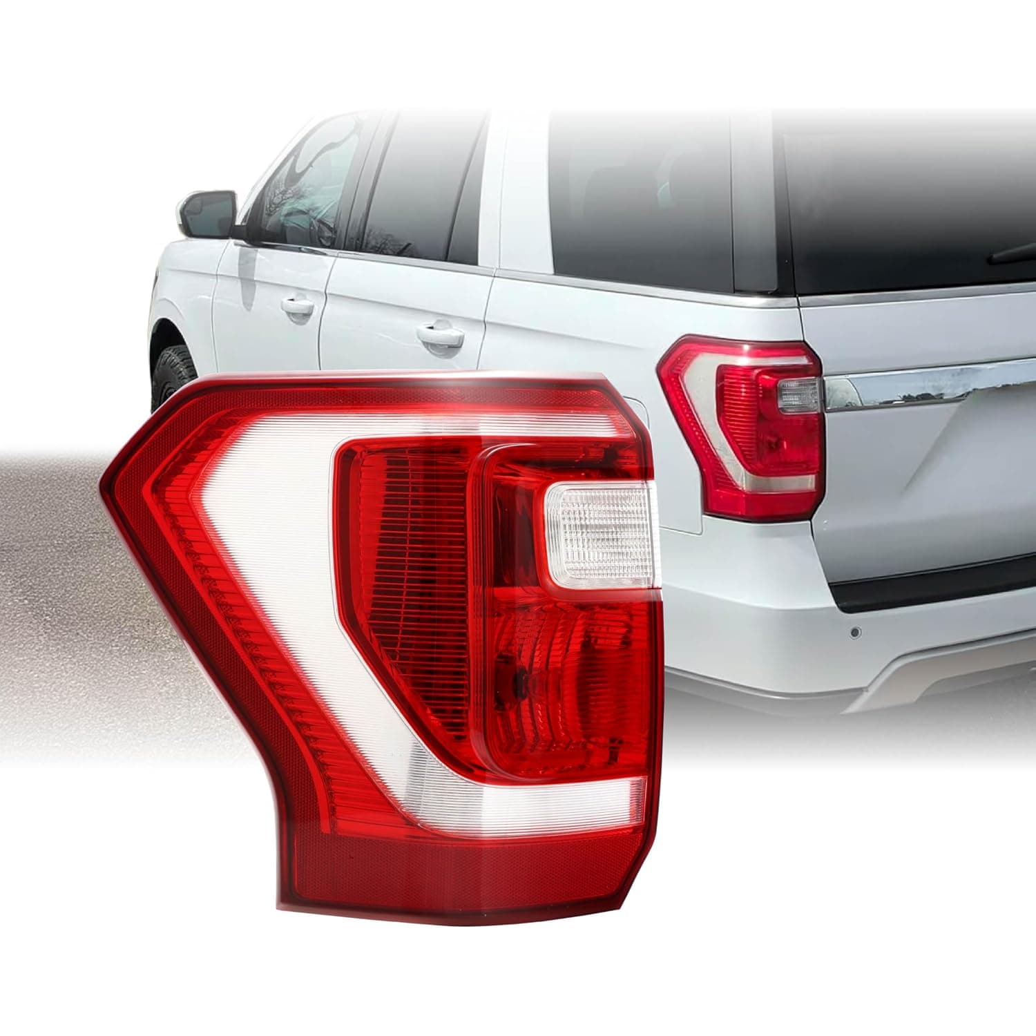 USR 18-22 U17 SUV Replacement Tail Light "JL1Z-13405-C" Rear Tail Lamps 1pc (Left) Compatible with 2018-2022 Ford Expedition Sport Utility Vehicle (OE HALOGEN MODELS with BULBS AND WIRE HARNESS)