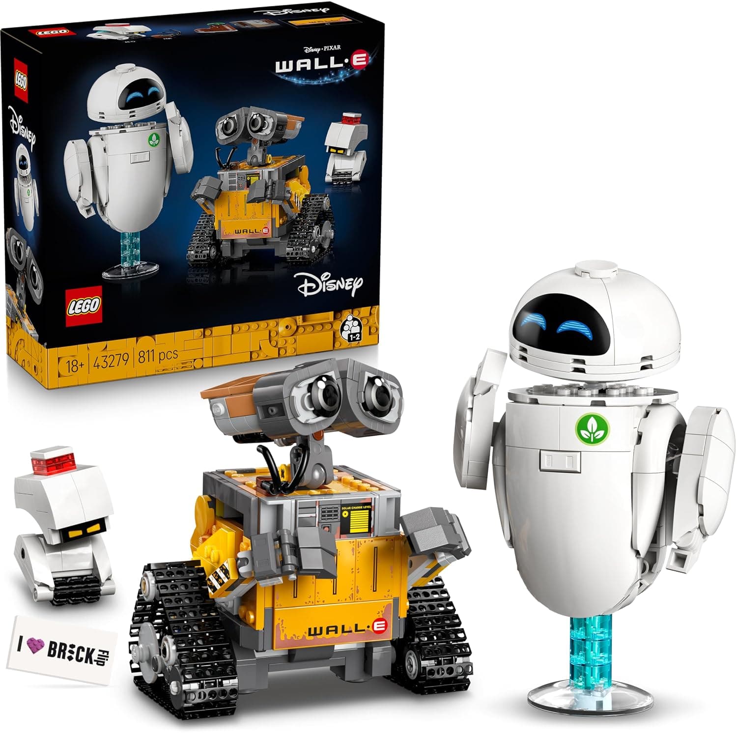 LEGO WALL-E and Eve - WALL-E LEGO 43279 Set New 2025 (incl. printed tile)