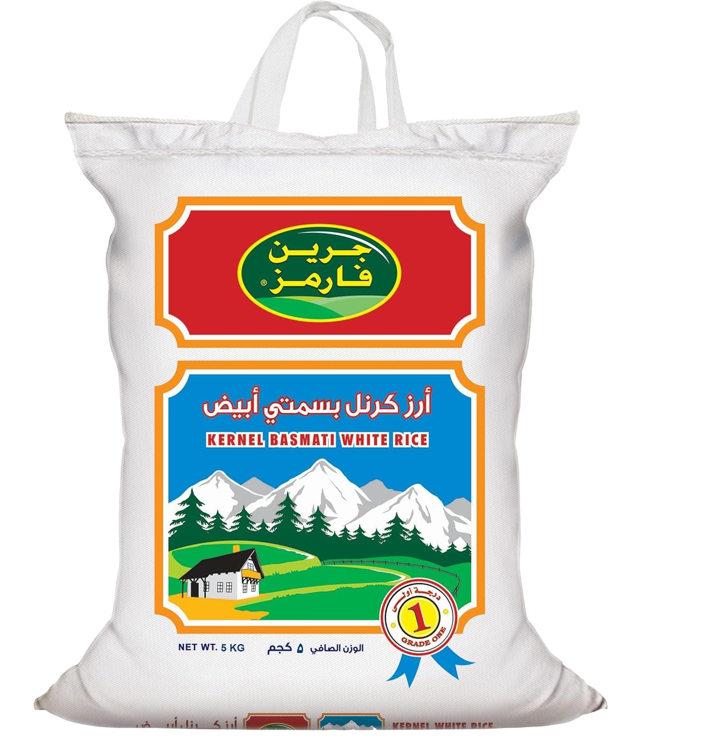ارز كرنل بسمتي ابيض من جرين فارمز، 5 كجم