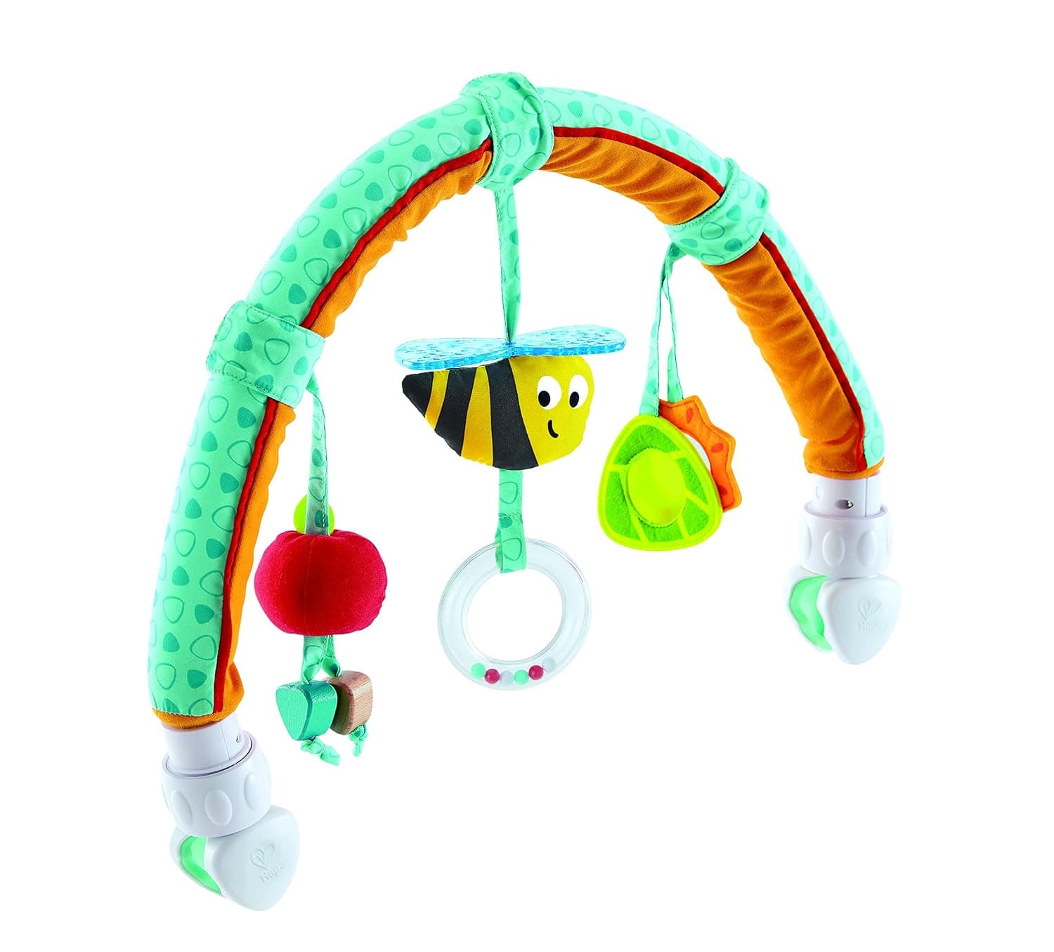 Hape Garden Friends Play Arch | Infant Crib Play Set Hanging Toys, Stroller and Car Seat Pram Toy Suitable for Children 0-5 Month Old