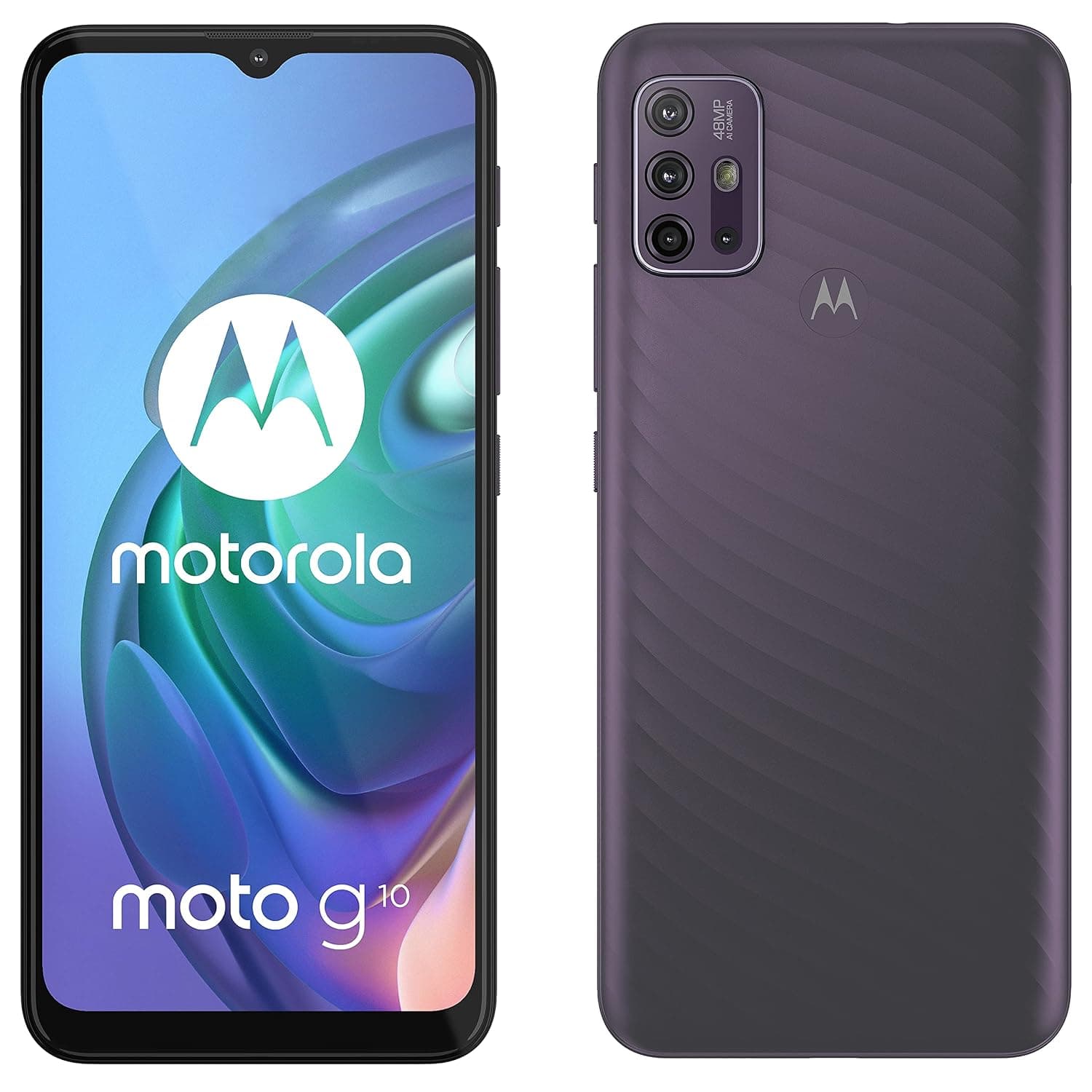 Motorola Moto G10 Dual-SIM 64GB Factory Unlocked 4G/LTE Smartphone (Aurora Grey) - International Version
