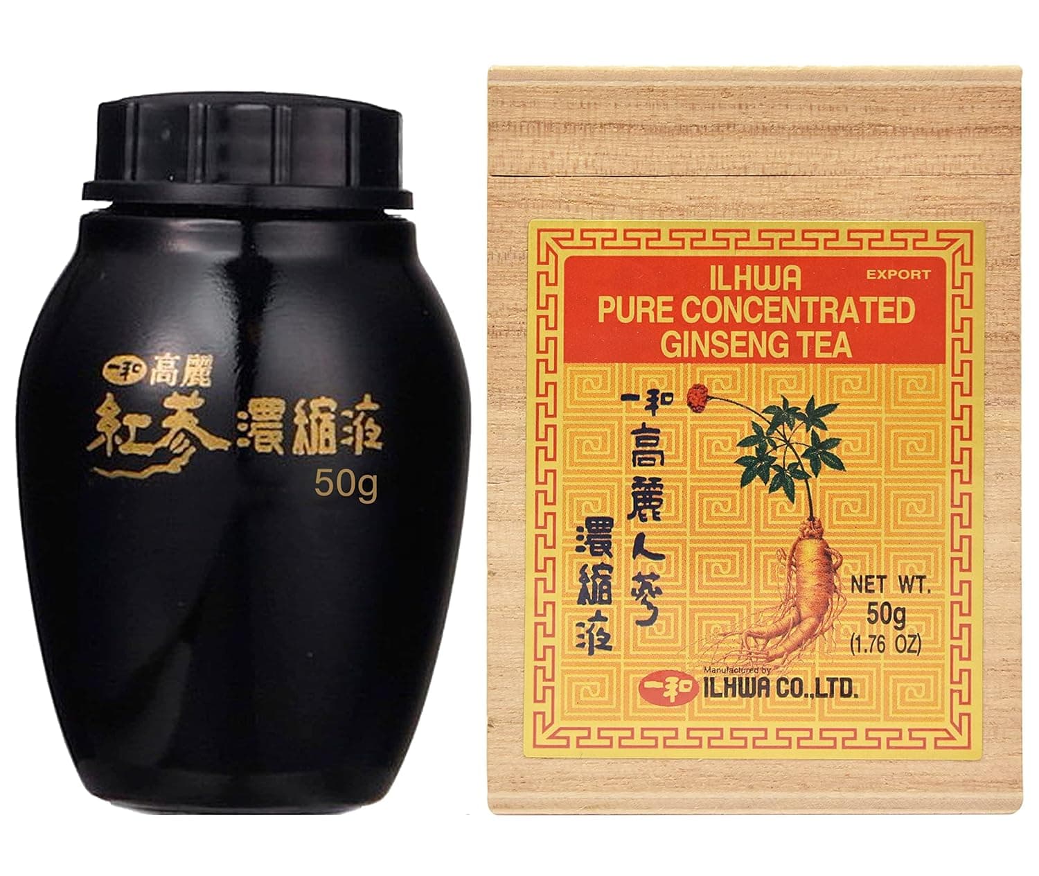 ILHWA Pure Concentrated Ginseng Extract (1.76oz, 50g) - 100% Pure Korean Ginseng Tea - for Immunity. Ginsenoside 750 mg.