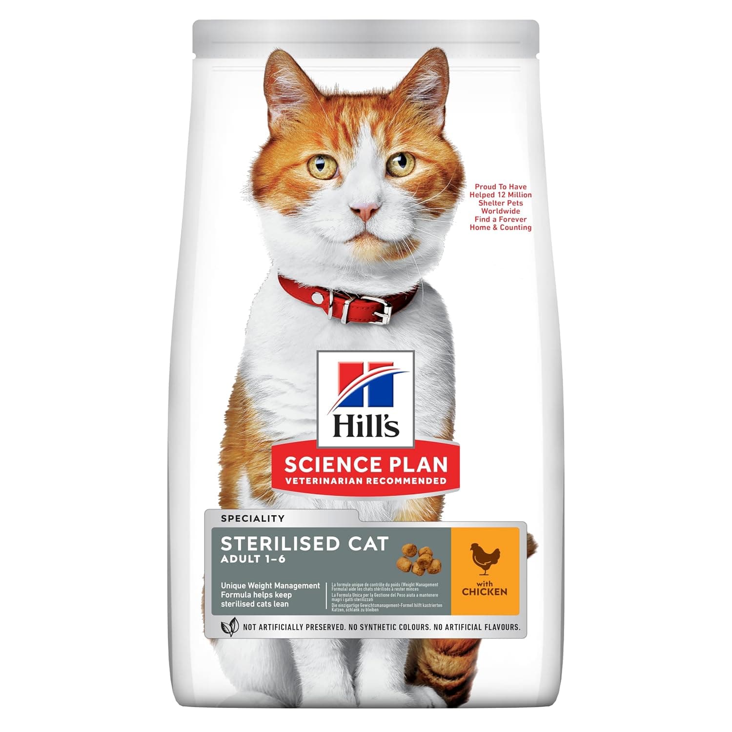 Hill's Science Plan Sterilised Adult Cat Food with Chicken, 10 kg