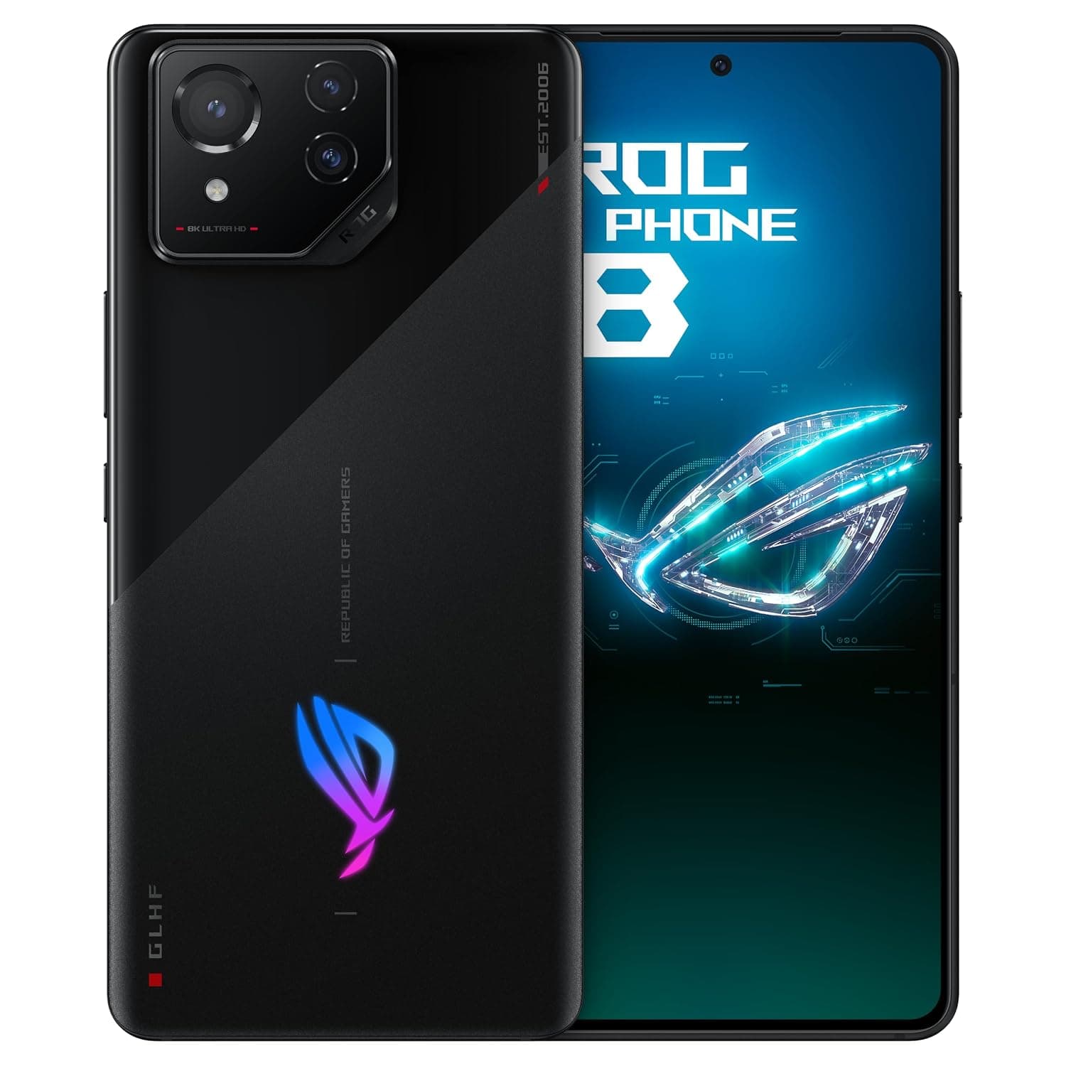 Asus ROG Phone 8 DUAL-SIM 256GB ROM + 12GB RAM (GSM | CDMA) Factory Unlocked 5G SmartPhone (Phantom Black) - International Version