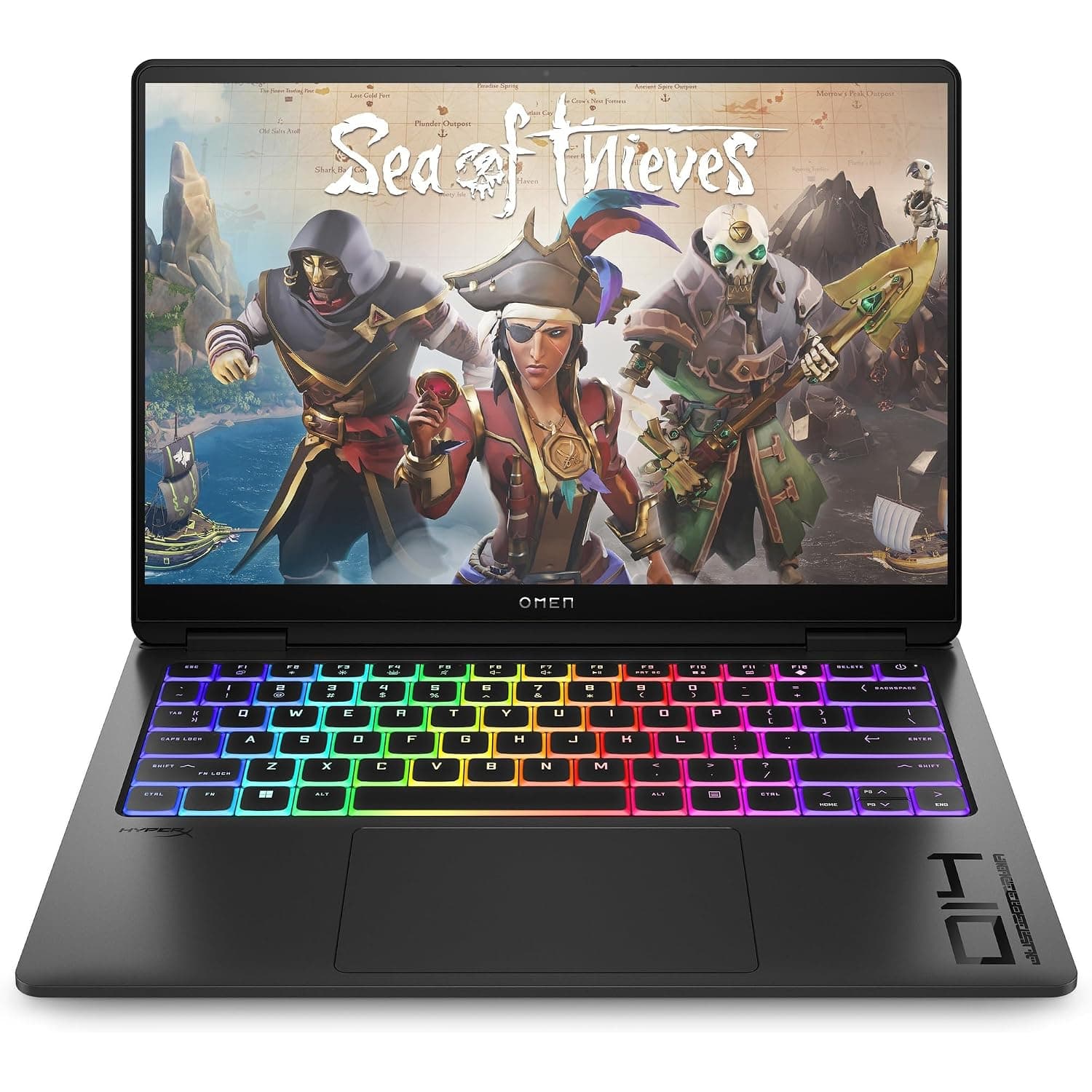 HP OMEN Transcend Gaming Laptop 14-fb0005nx, 14" 2.8K, Intel Core Ultra 7-155H, NVIDIA GeForce RTX 4060, 16GB RAM, 1TB SSD, En-Ar Keyboard, 2 Year Warranty, Windows 11 Home, Shadow black - 9Y9U4EA