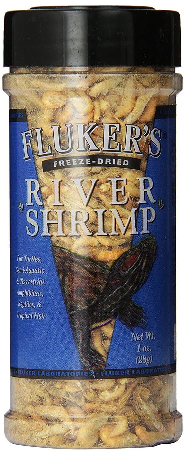 Fluker's Freeze Dried River Shrimp Pet Food, 1-Ounce, Shrimp Flavor, 0.1 Pounds, Aquatic Amphibians And Reptiles