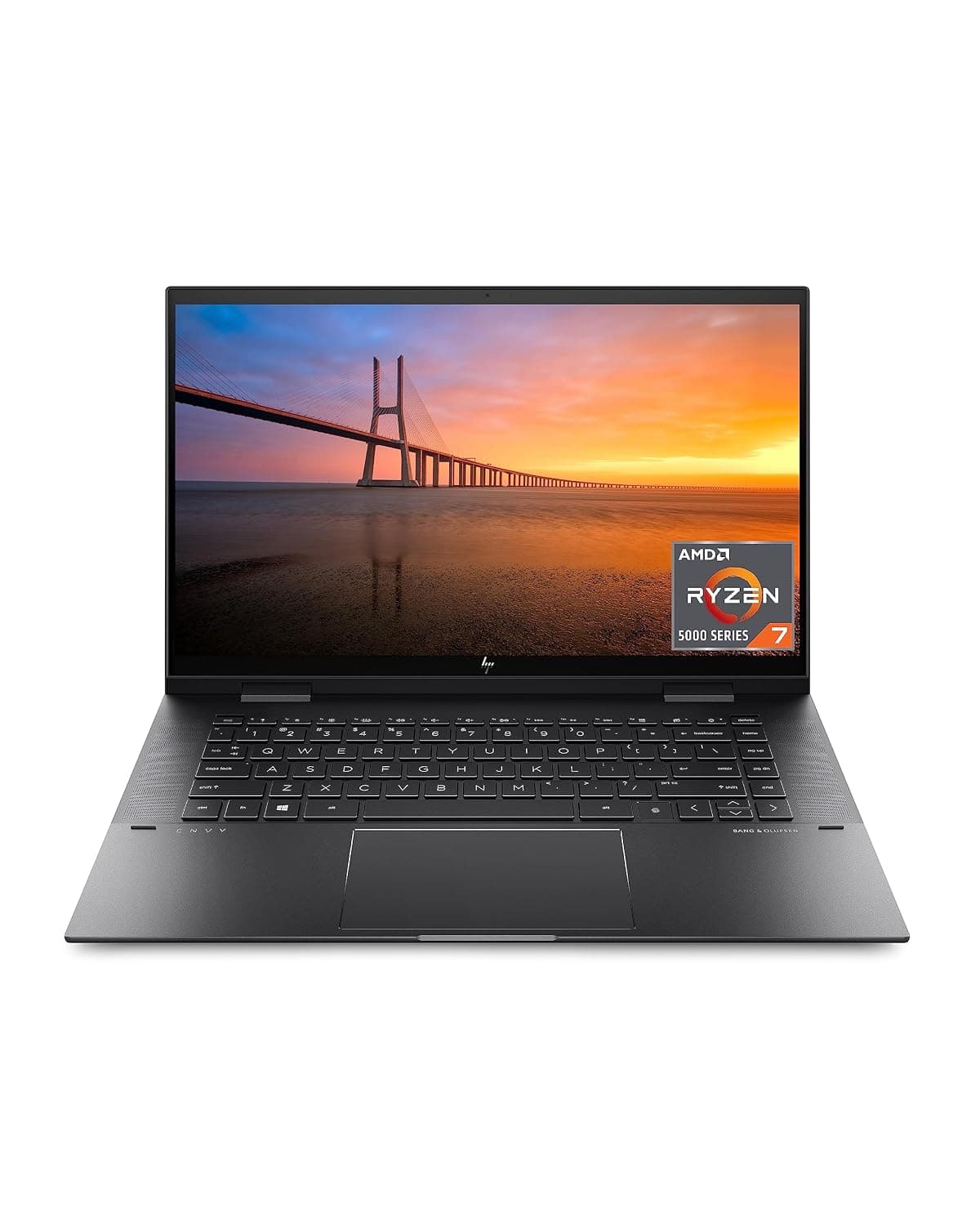 HP Envy x360 Convertible 15-inch Laptop, AMD Ryzen 7 5825U Processor, AMD Radeon Graphics, 8 GB RAM, 512 GB SSD, Windows 11 Home (15-eu1026nr, Nightfall Black Aluminum), 67W66UA#ABA