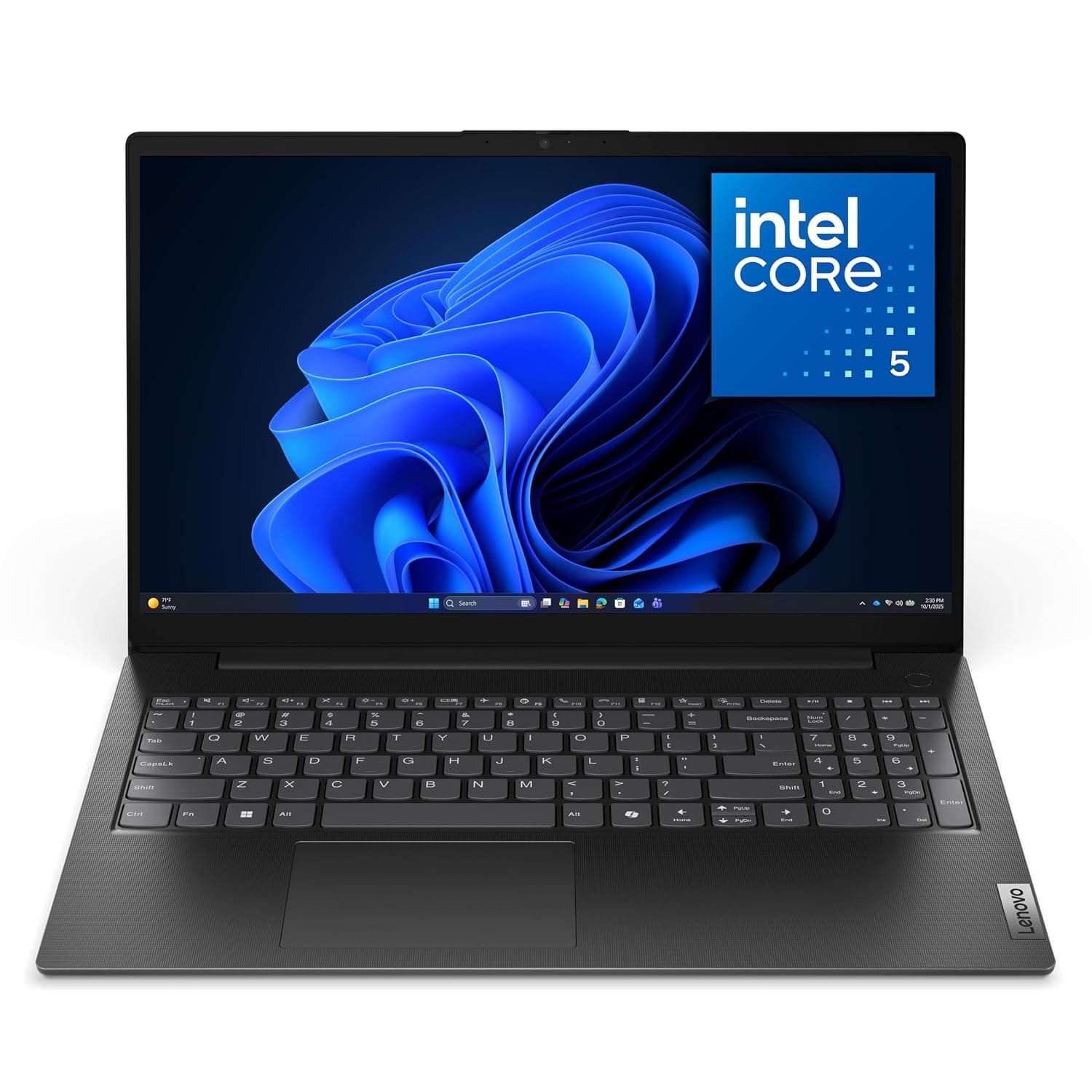 Lenovo V15 Gen 5 - Business Laptop - Intel Core™ 5 Processor 210H - 15.6" FHD Display - 16GB RAM - 512GB SSD Storage - Integrated Intel® Graphics - Webcam Privacy Shutter - Business Black