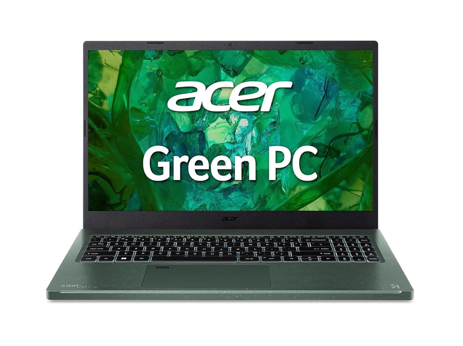 Acer Aspire Vero AV15-53P-77V9 Intel Evo Green PC | 15.6" FHD IPS 100% sRGB Display | Intel Core i7-1355U | Intel Iris Xe Graphics | 16GB LPDDR5 | 512GB Gen 4 SSD | Killer Wi-Fi 6E | PCR Materials