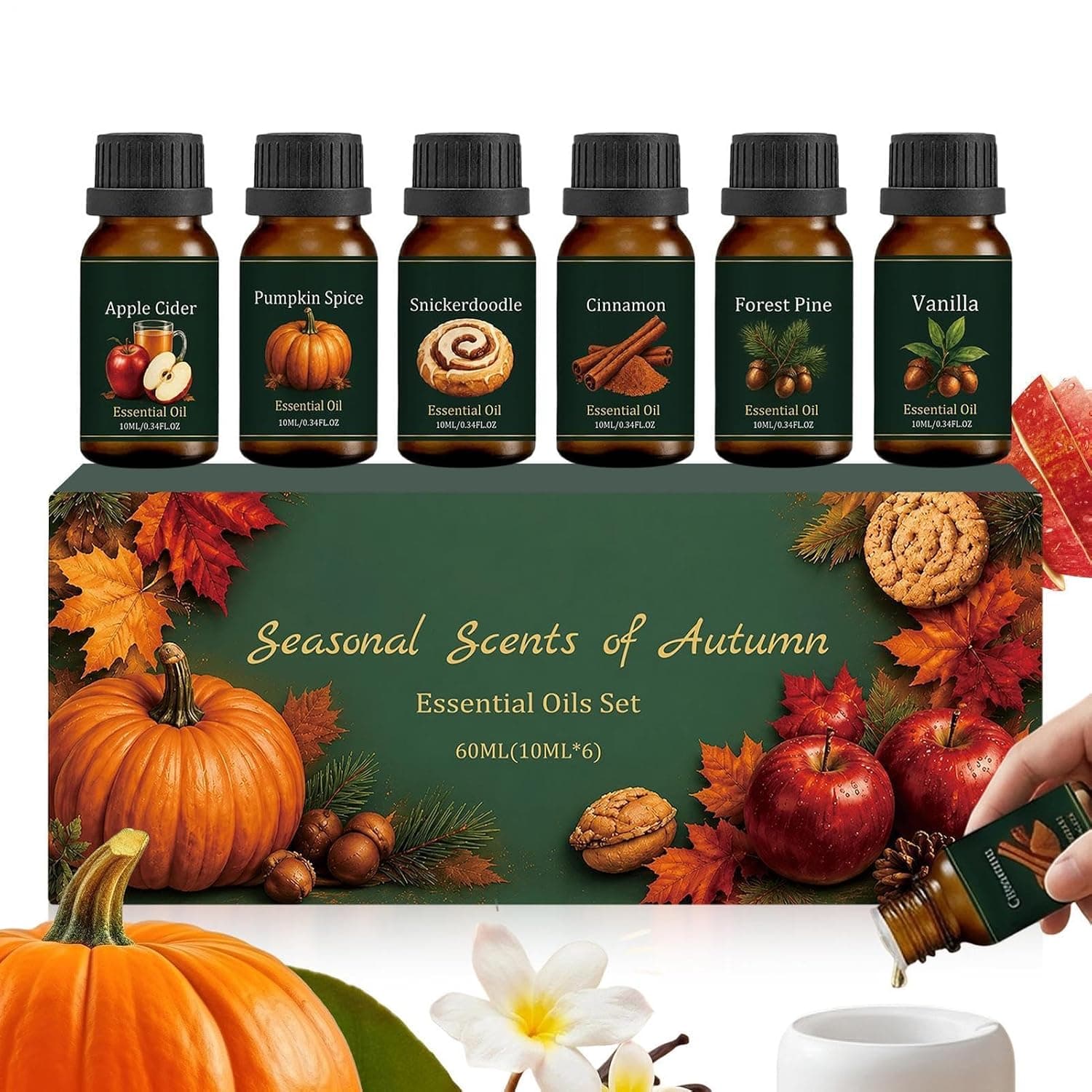 Diffuser Oils Scents for Home Autumn Pumpkin Pine Vanilla