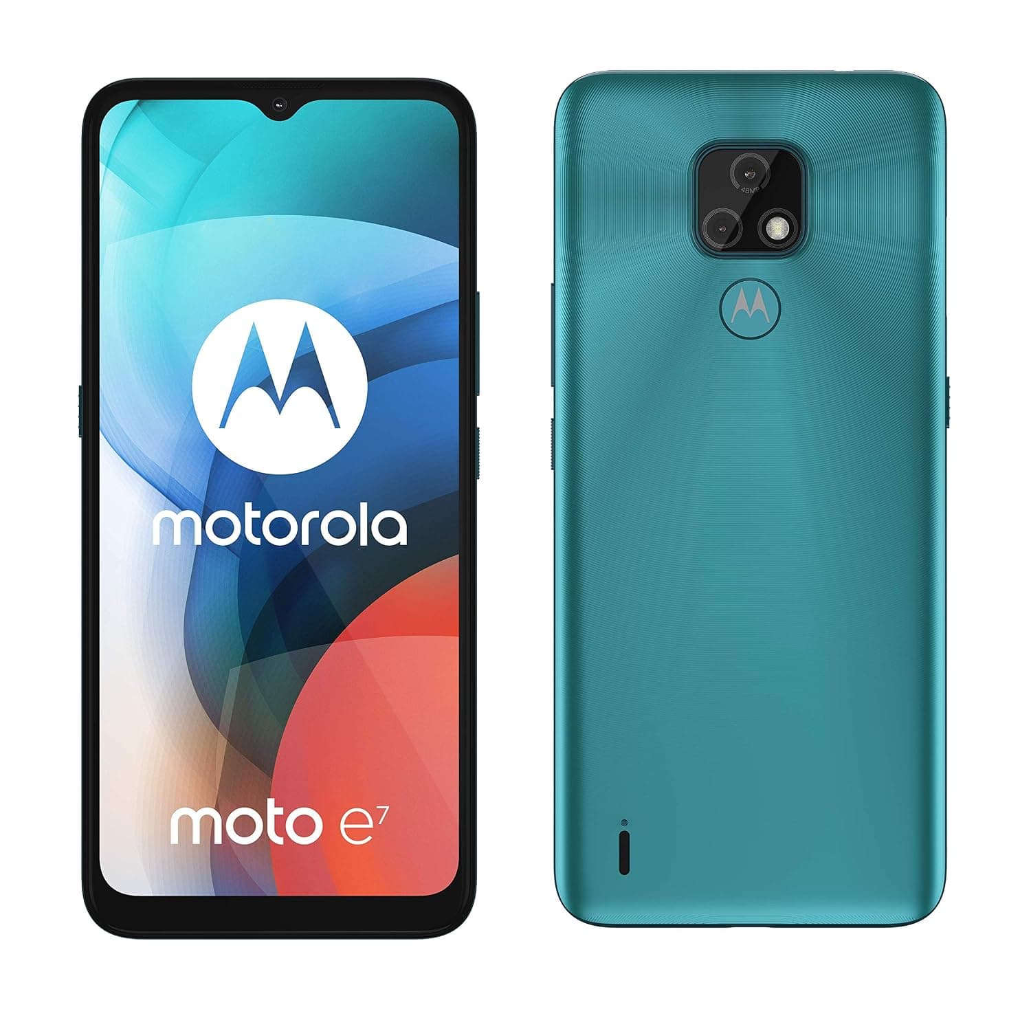 Motorola Moto E7 Dual-SIM 32GB ROM + 2GB RAM (GSM Only | No CDMA) Factory Unlocked 4G/LTE Smartphone (Aqua Blue) - International Version