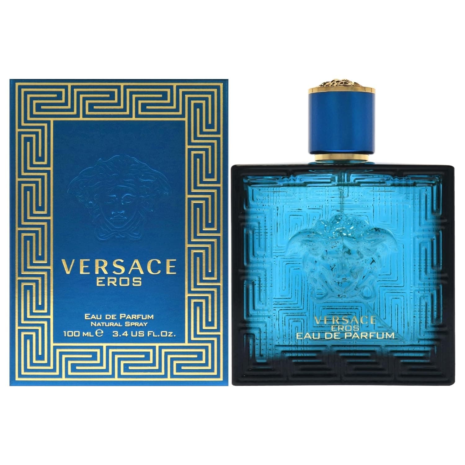 Versace Eros for Men Eau de Parfum 100ml | LONG-LASTING EAU DE PARFUM - Rich concentration delivers exceptional performance for day or night.