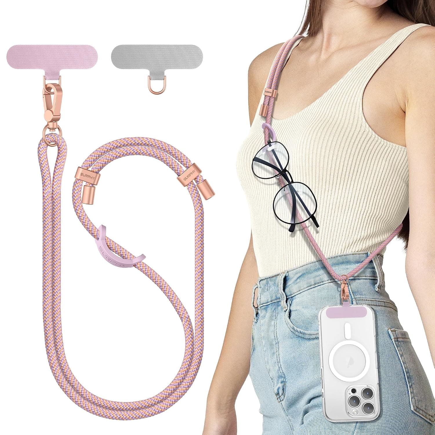 SURPHY Adjustable Phone Lanyard Crossbody