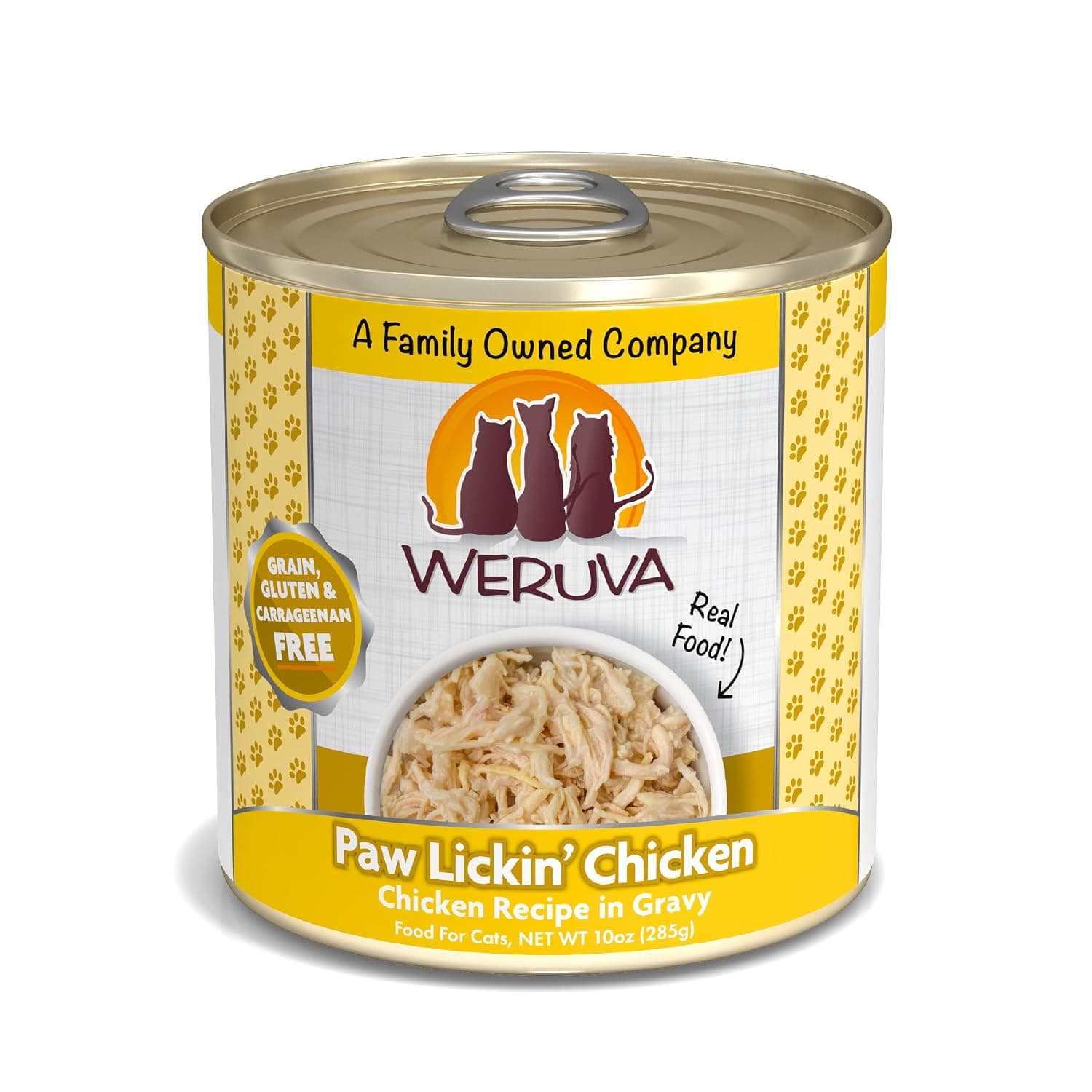 Weruva Classic Cat Food, Paw Lickin' Chicken with Chicken Breast in Gravy, Pet Food, 10oz Can (Pack of 12)