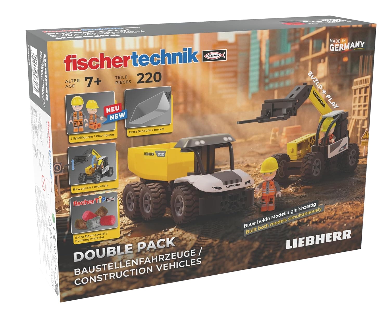 fischertechnik Liebherr Double Pack Construction Vehicles, Construction Kit