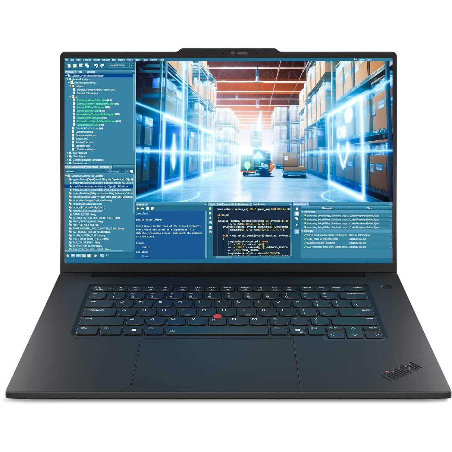 Lenovo ThinkPad T1g Gen 8, AI Laptop, Intel Ultra 9 285H vPro (5.4 GHz), 16" 4K (3840 x 2400) 800 nits, 64GB DDR5, 4TB Gen5 SSD, NVIDIA RTX 5070, 5MP Camera Computer Vision, Win 11 Pro- Black