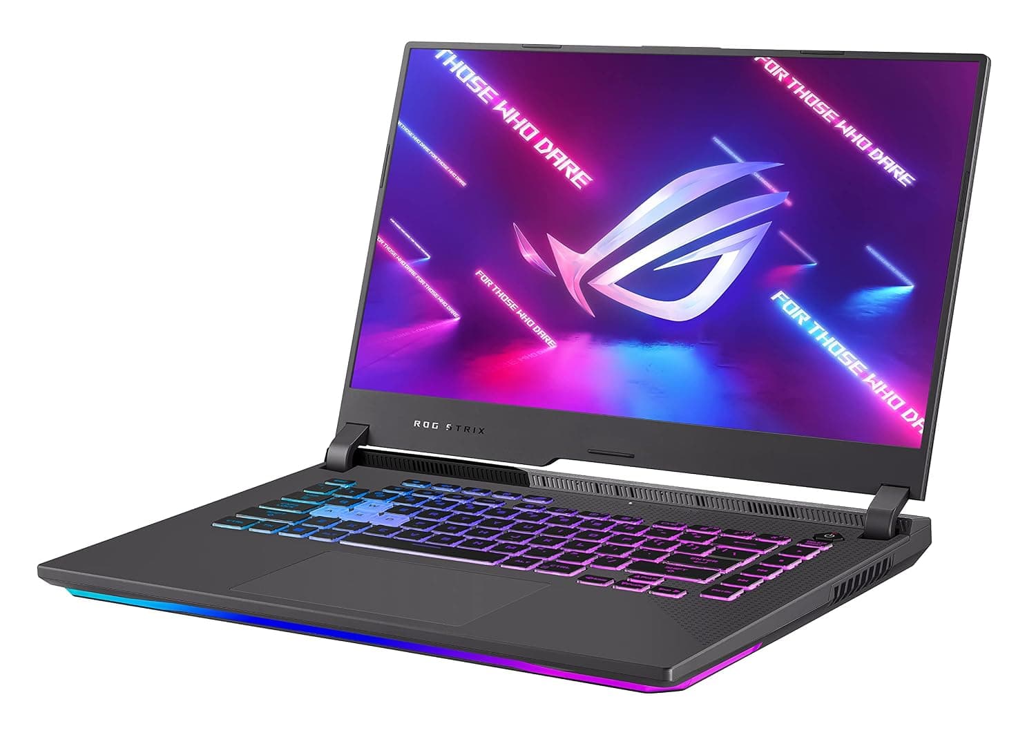 ASUS ROG Strix G15 Gaming Laptop, 15.6” 300Hz 3ms IPS Type FHD Display, NVIDIA GeForce RTX 3050 Ti, AMD Ryzen 7 4800H, 16GB DDR4, 512GB PCIe SSD, RGB Keyboard, Windows 11, G513IE-PH74, Gray