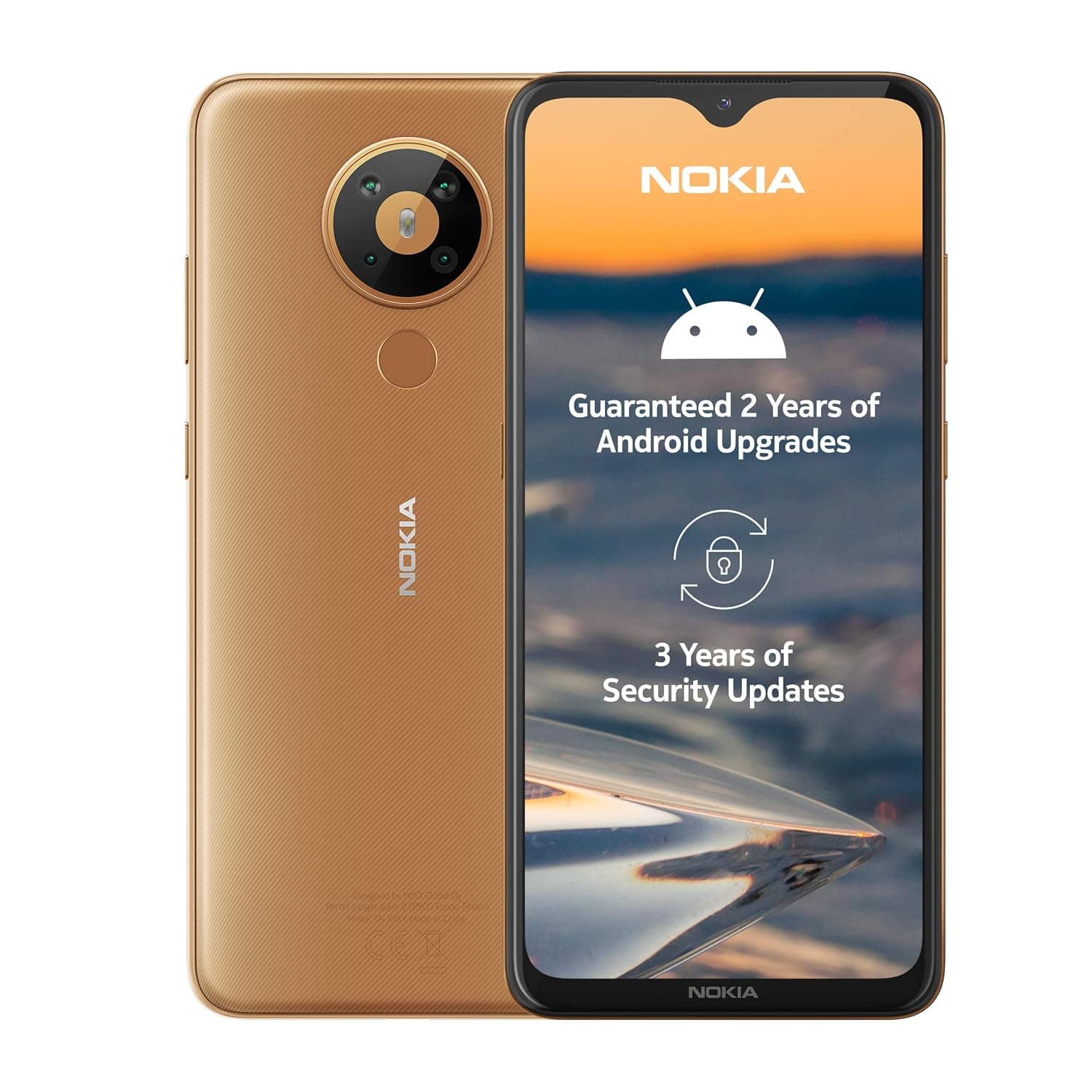 Nokia 5.3 Dual-SIM 64GB ROM + 4GB RAM (GSM Only | No CDMA) Factory Unlocked 4G/LTE Smartphone (SAND GOLD) - International Version