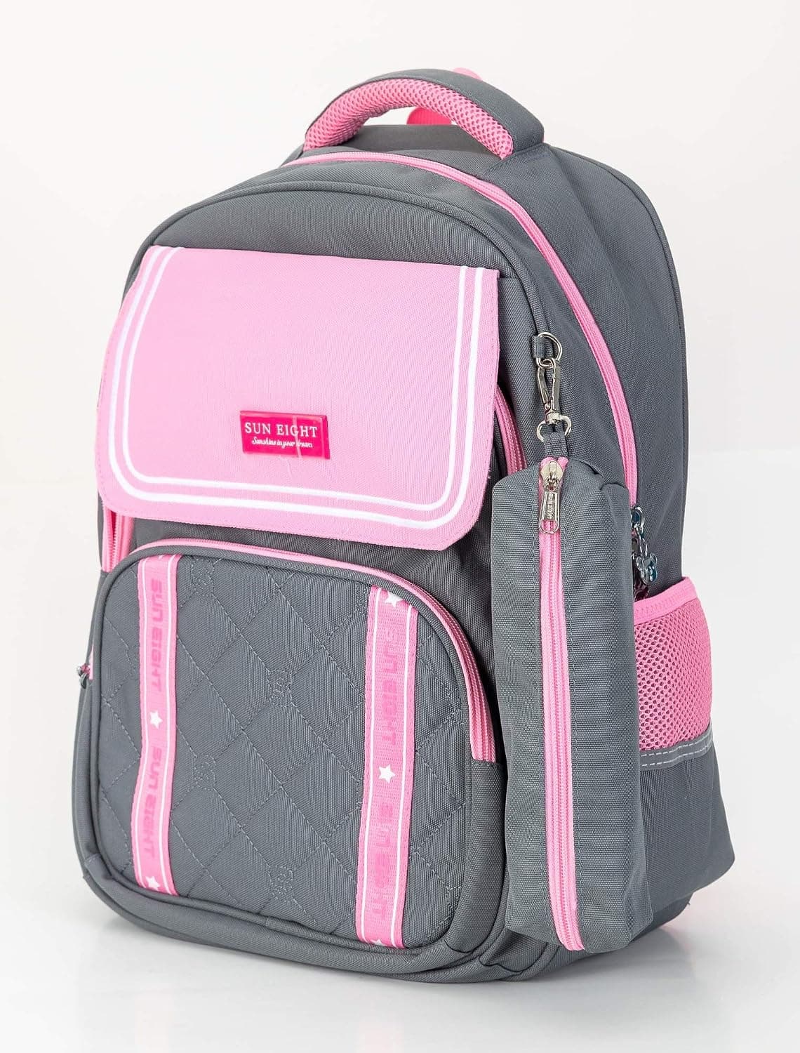 UN unisex-child Kids School Backpack 17 Inch With Pencil Pouch Kids School Bag (pack of 1)