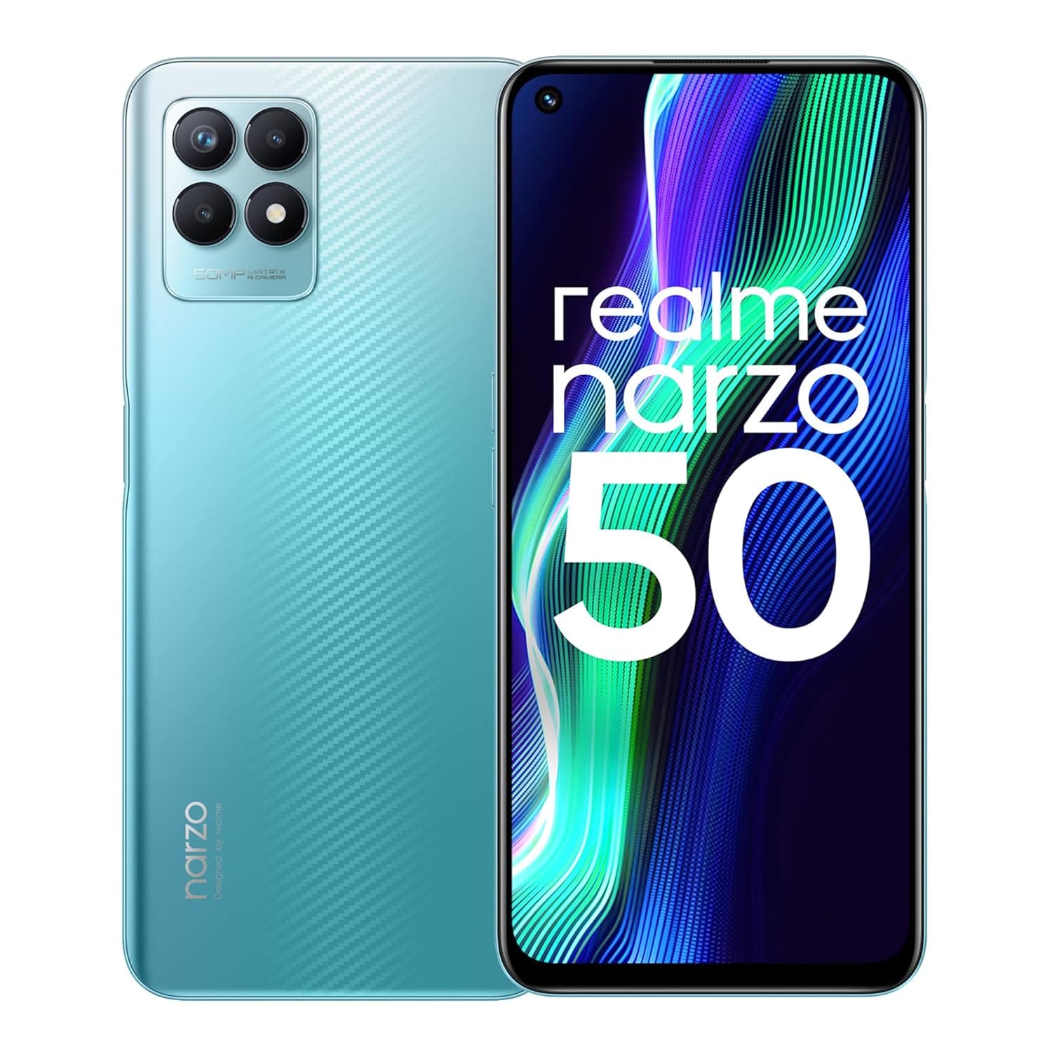 Realme narzo 50 (Speed Blue, 4GB RAM+64GB Storage) 120Hz Full HD+ Display | 50MP AI Triple Camera | Helio G96 Powerful Gaming Processor