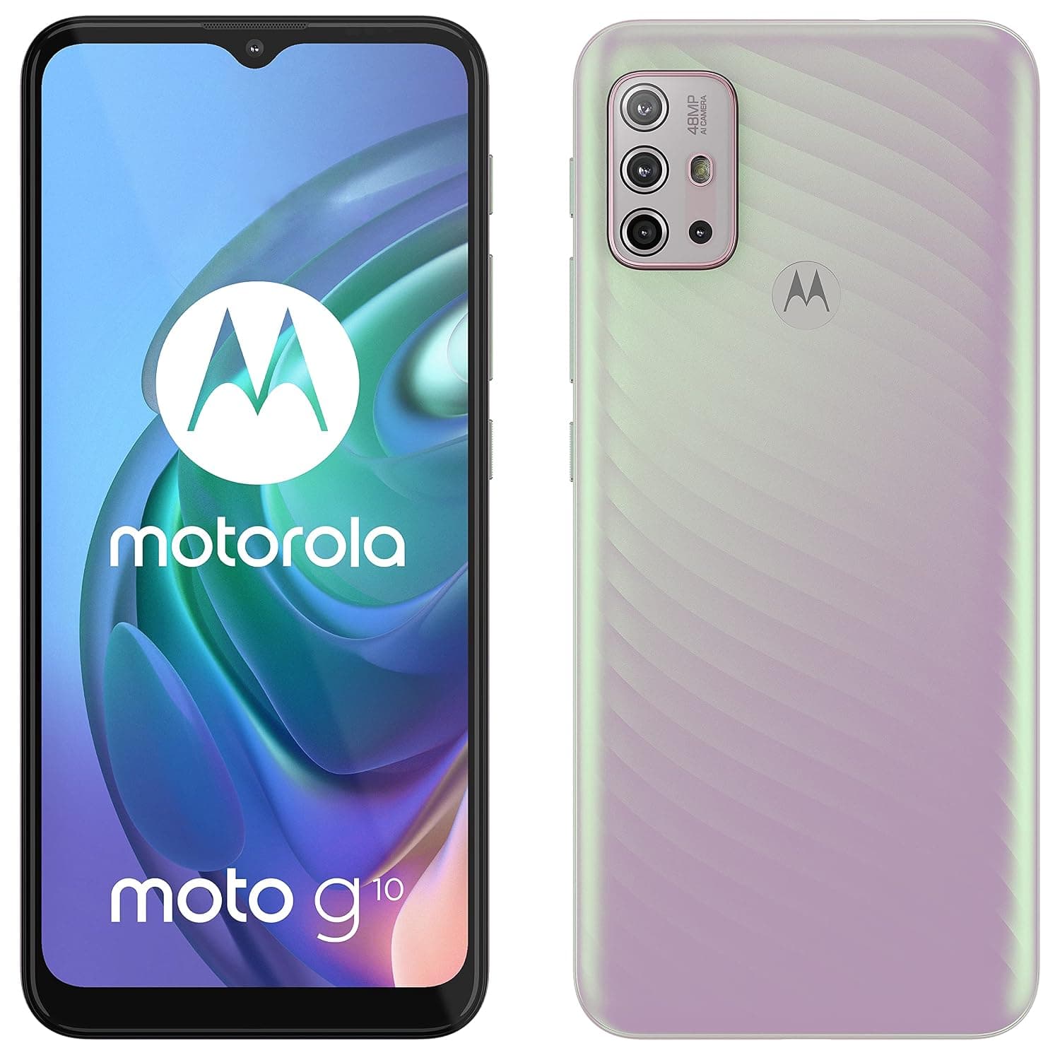 Motorola Moto G10 Dual-SIM 64GB Factory Unlocked 4G/LTE Smartphone (Sakura Pearl) - International Version