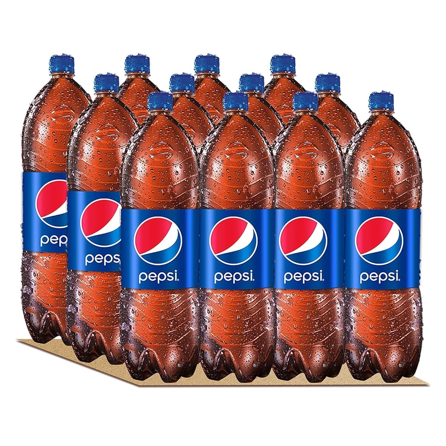 Pepsi, Carbonated Soft Drink, Plastic Bottle, 1 Liter x 12