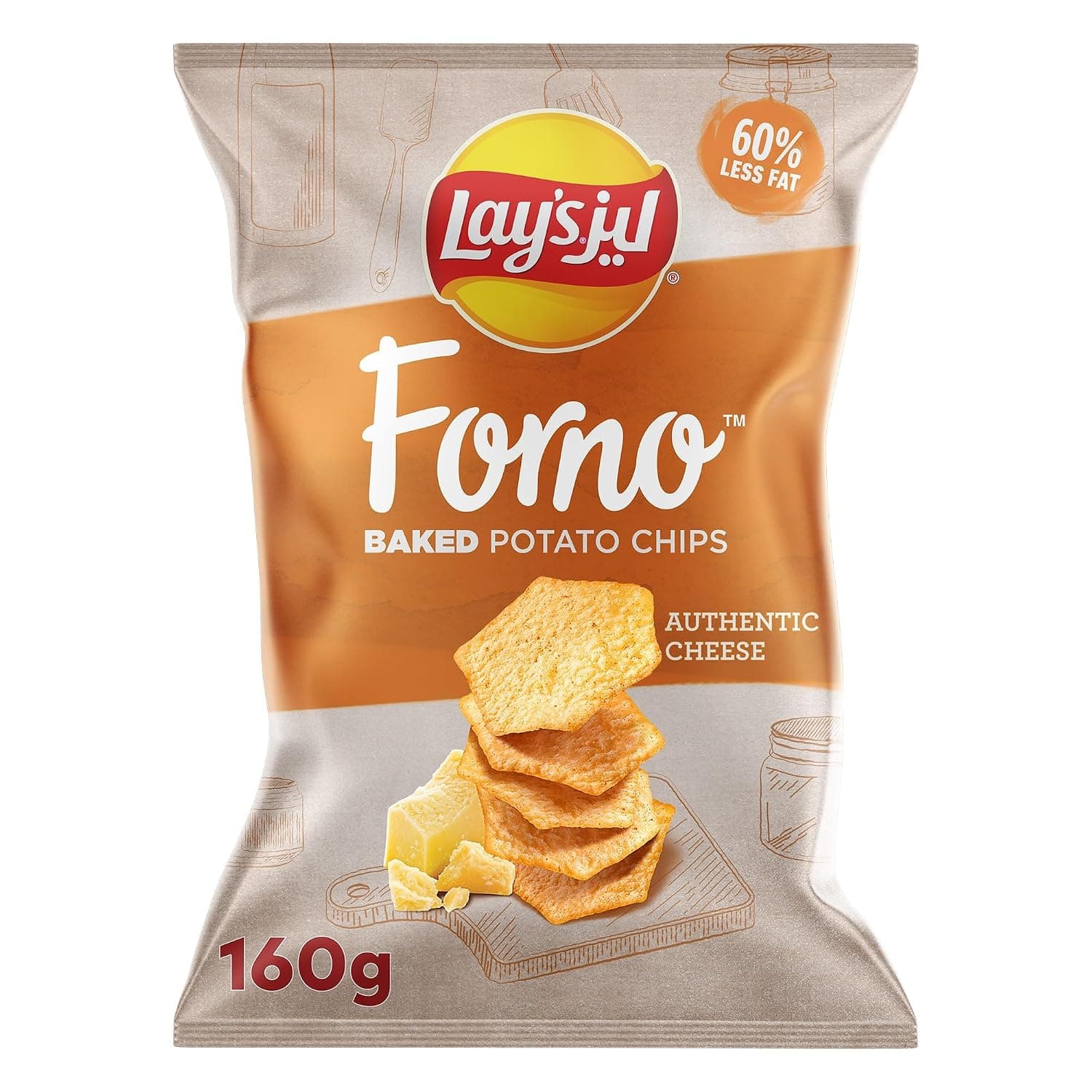 Lay's Forno Potato Chips Authentic Cheese 160g