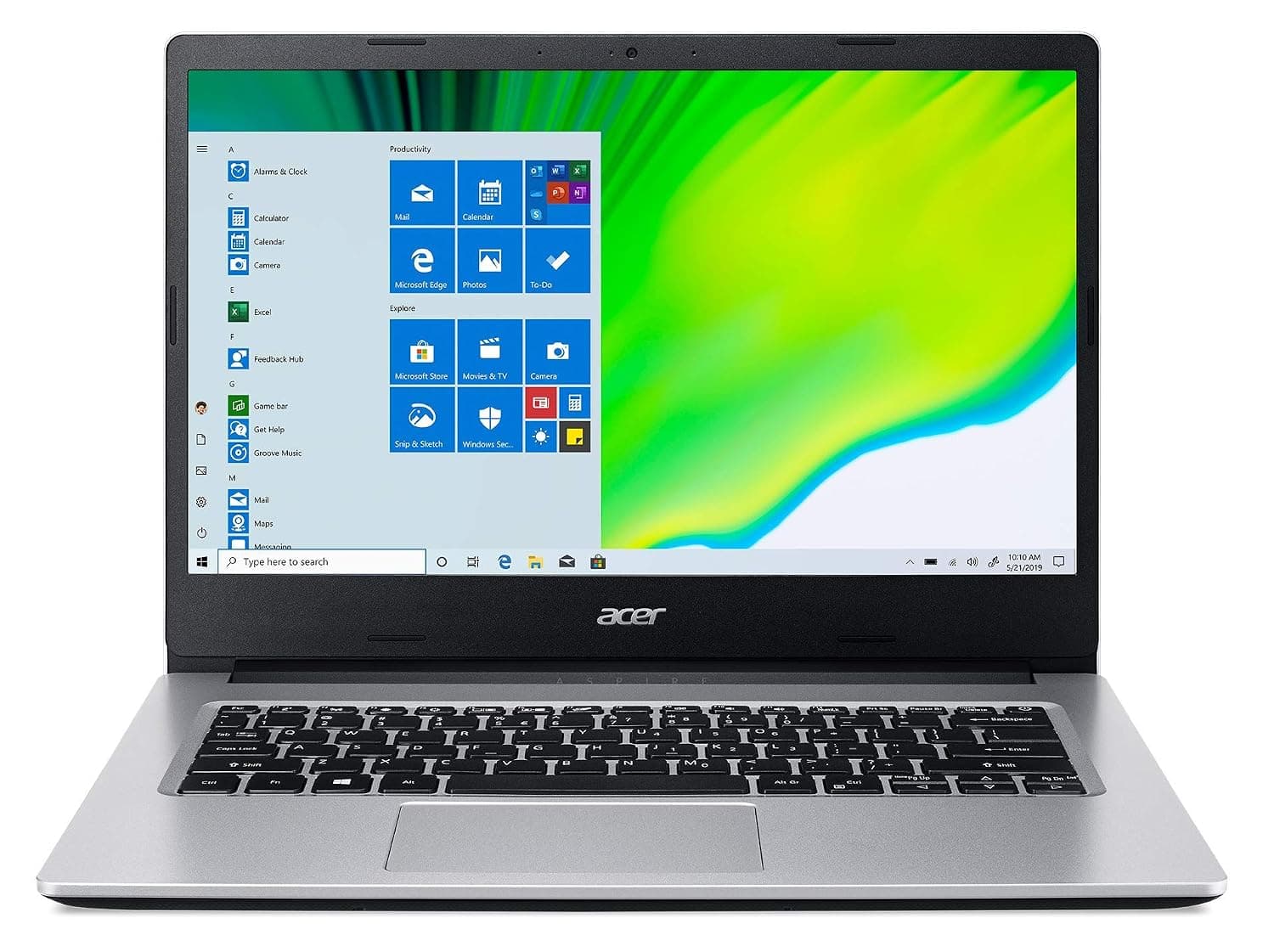 Acer Aspire 3 A315 NB 10thGen Intel Core i5 1035G1 Quad Core Upto 3.60GHz/8GB DDR4 RAM/1TB HDD+256GB SSD Storage/2GB Nvidia MX330 Graphics/15.6 FHD ConfyView Display/Win 10S Home/Pure Silver, Black