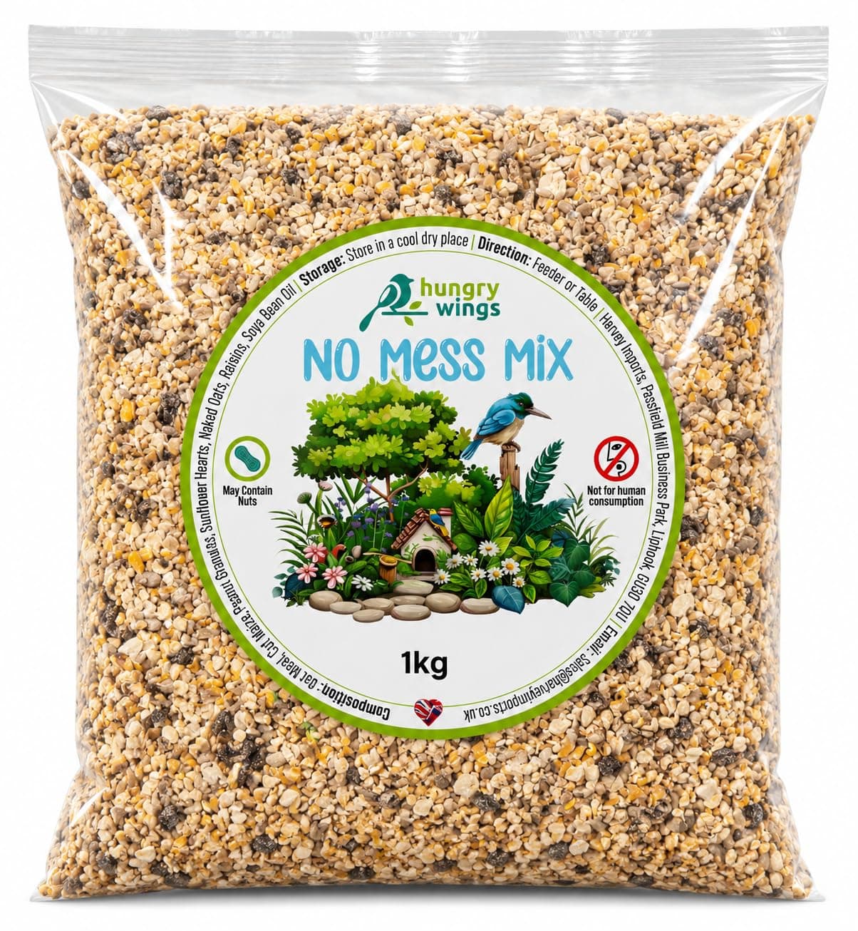 Wild Bird Food (1kg, No Mess Mix)