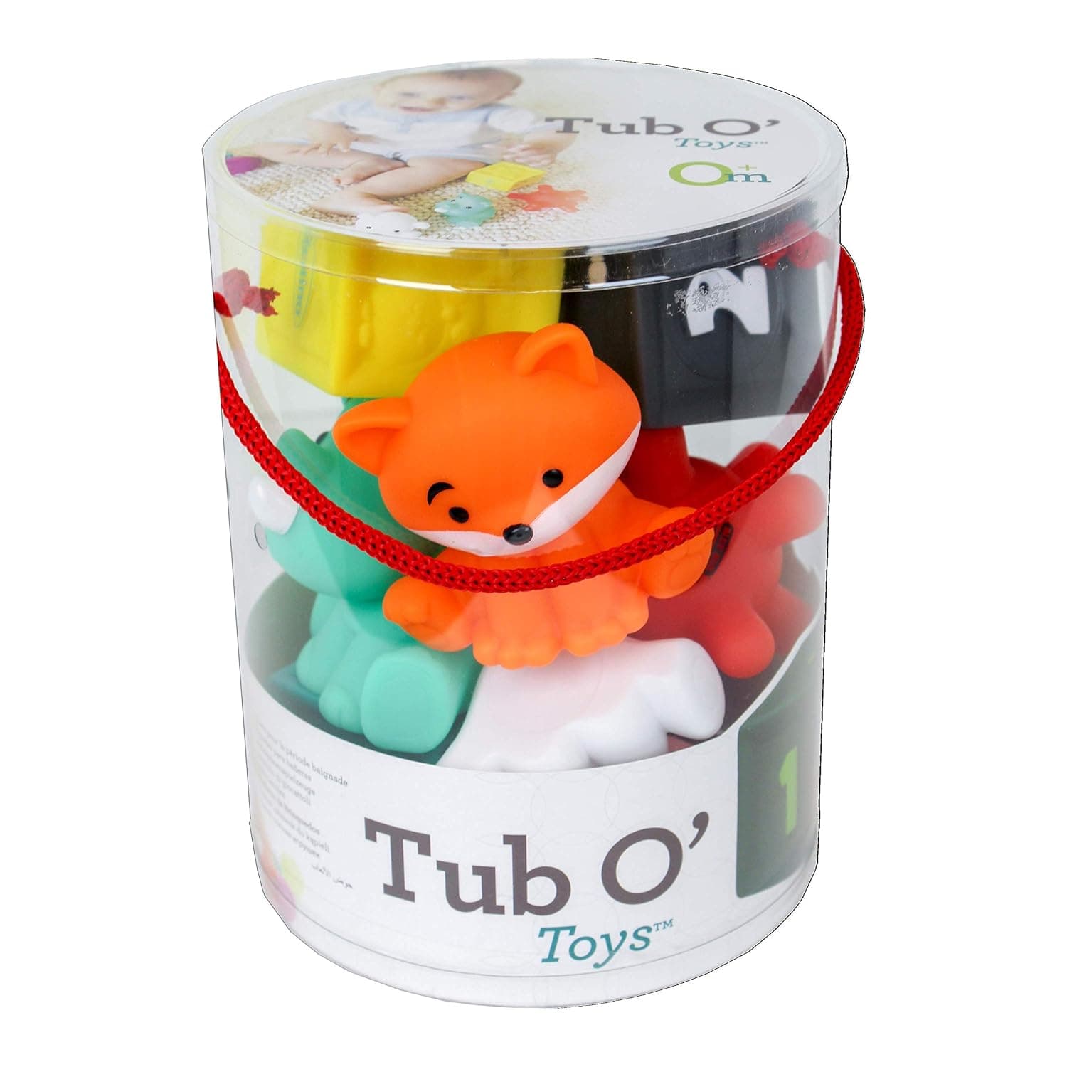 Infantino Tub O' Toys Baby Bathing Toys, Multicolor, Tub O' Toys? 12 Piece Set, 216289, Large