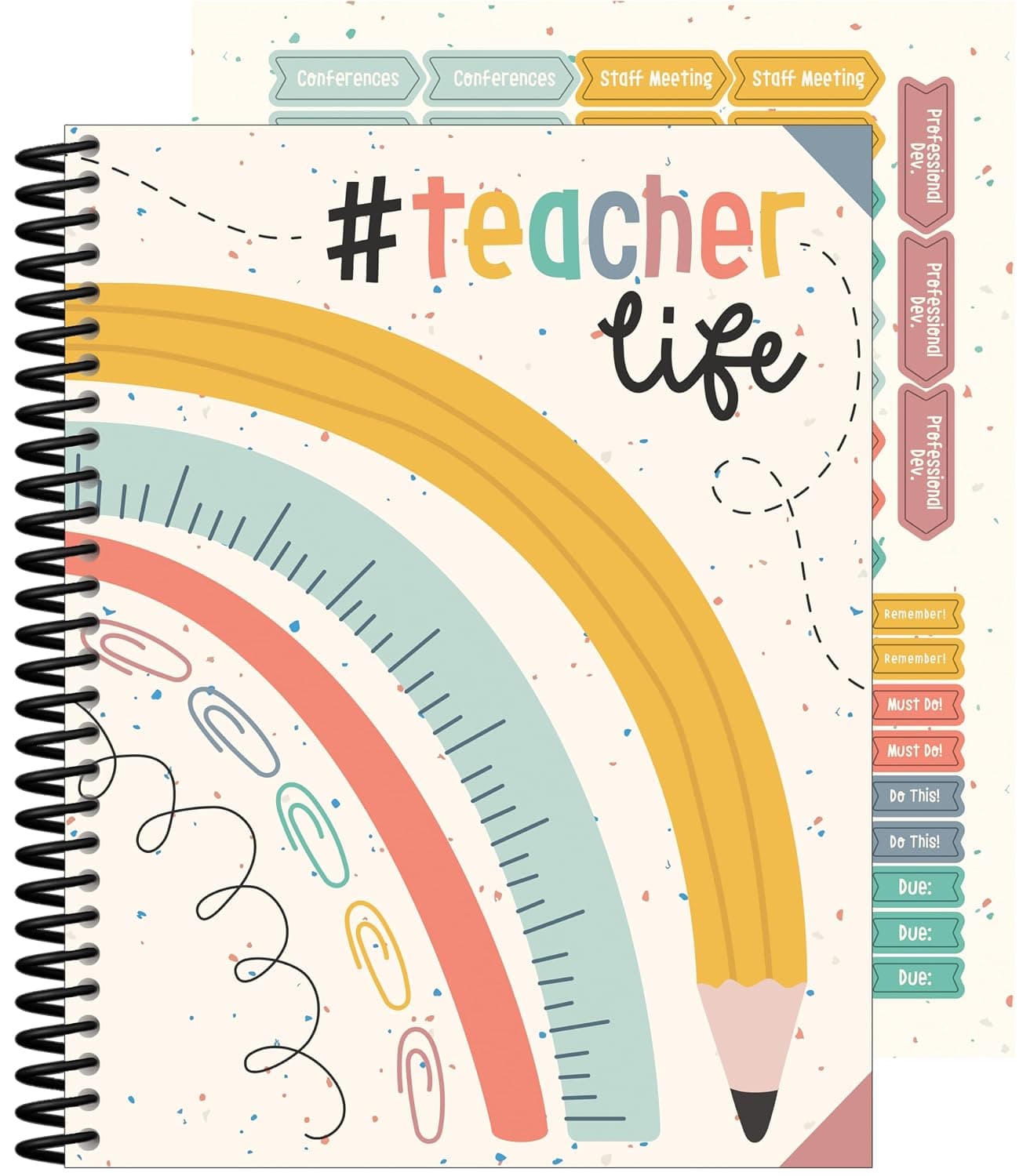 We Belong Teacher Planner | Spiral Bound Lesson Plan Book with Stickers, Class Schedule, Weekly Calendar, Classroom Must Haves, Homeschool Essentials