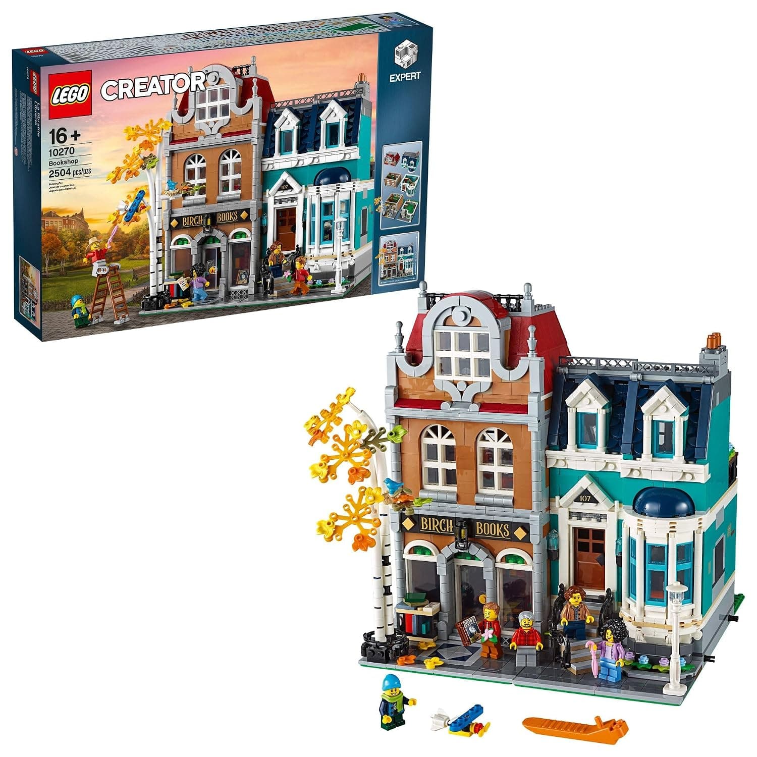 LEGO Creator Expert Bookshop 10270 Modular Building Kit, Big Set and Collectors Toy for Adults (2,504 Pieces)