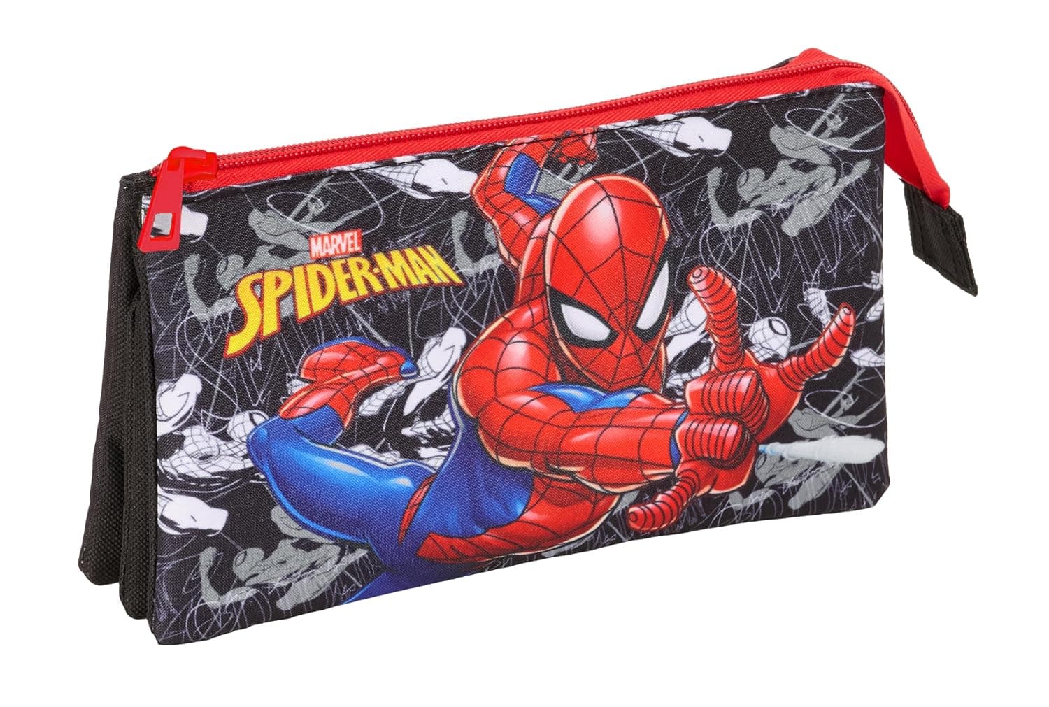 Spider-Man Pencil Case for Kids, Ideal for School Age, Comfortable and Versatile, Quality and Resilience, 22 x 3 x 12 cm