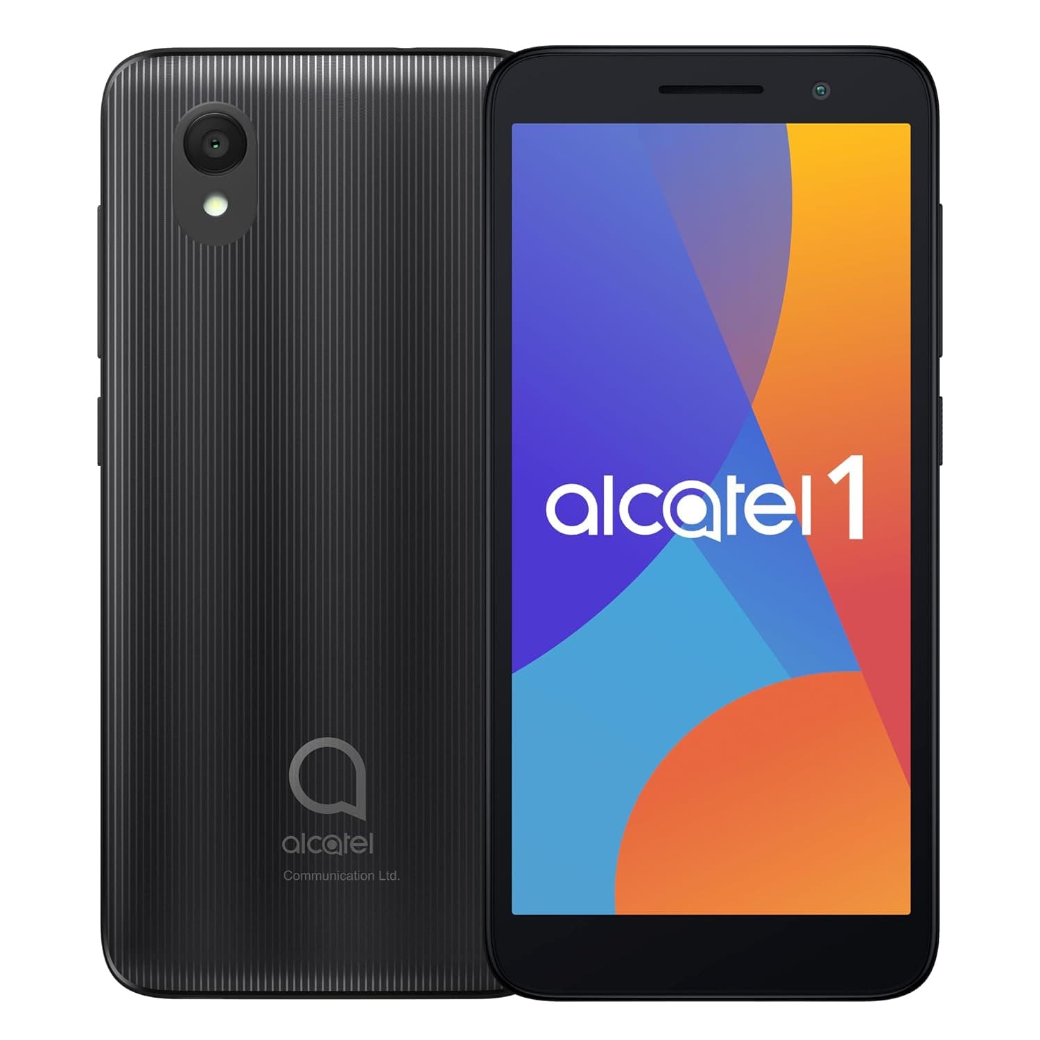 Alcatel 1 (32GB) 5" Full View Display - Removable Battery - Dual SIM GSM Unlocked US & International Version 4G LTE - Volcano Black
